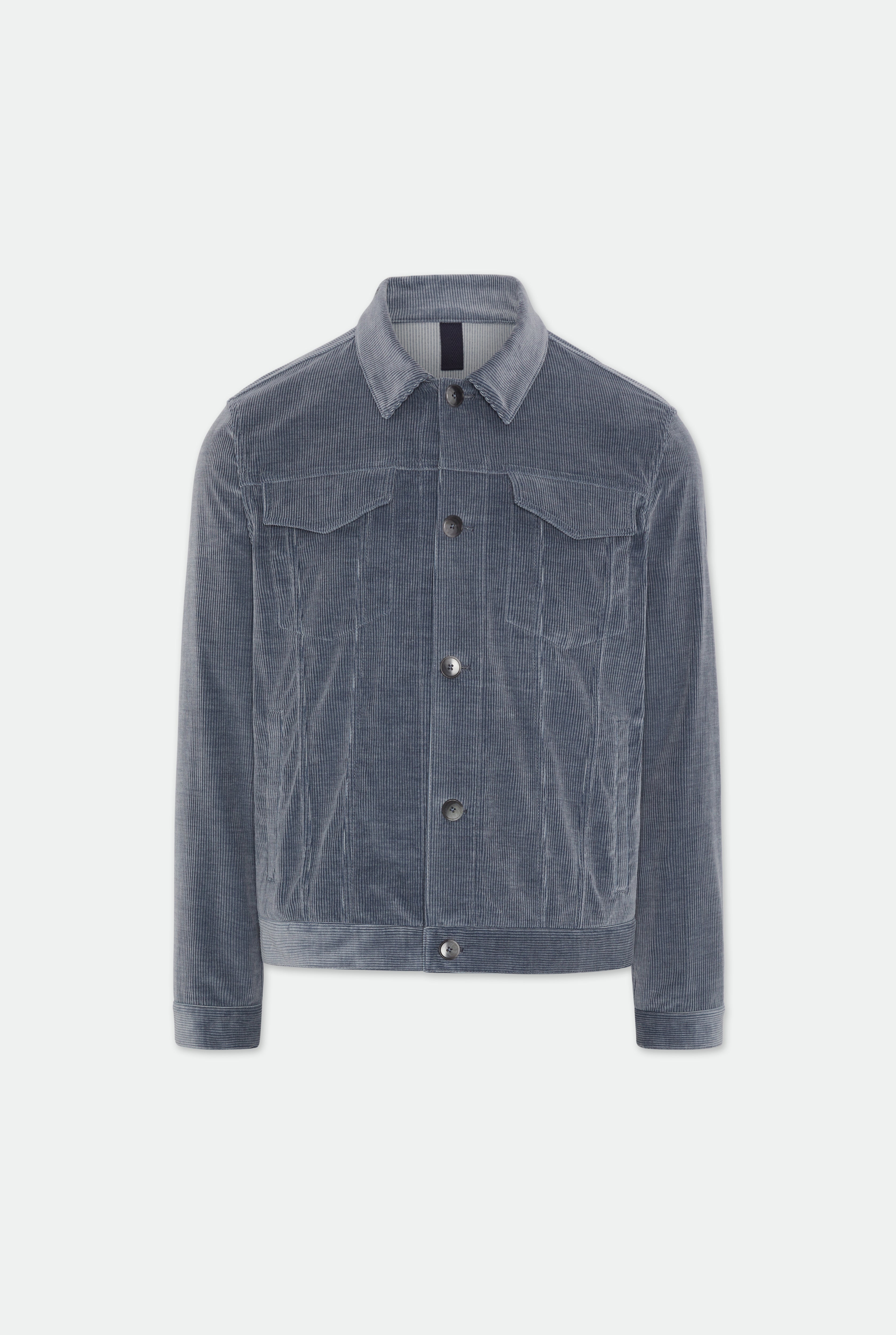 Axel Ice Blue Cord Trucker Jacket | Made-to-Measure Tailoring