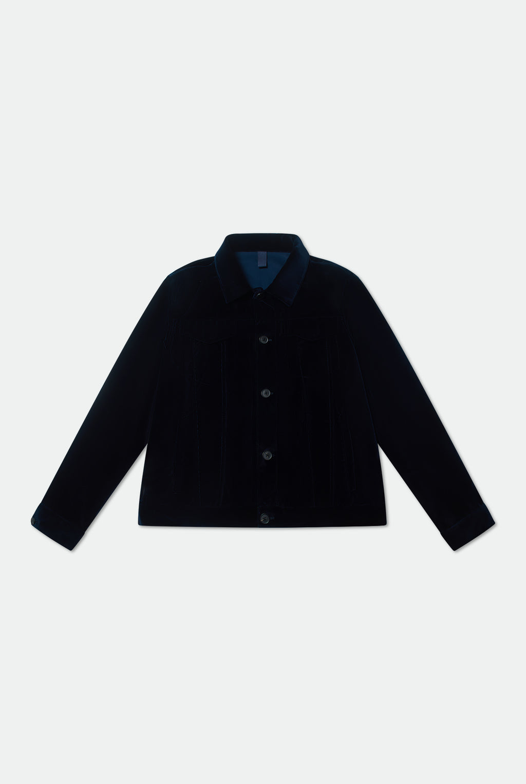 Axel Navy Velvet Trucker Jacket