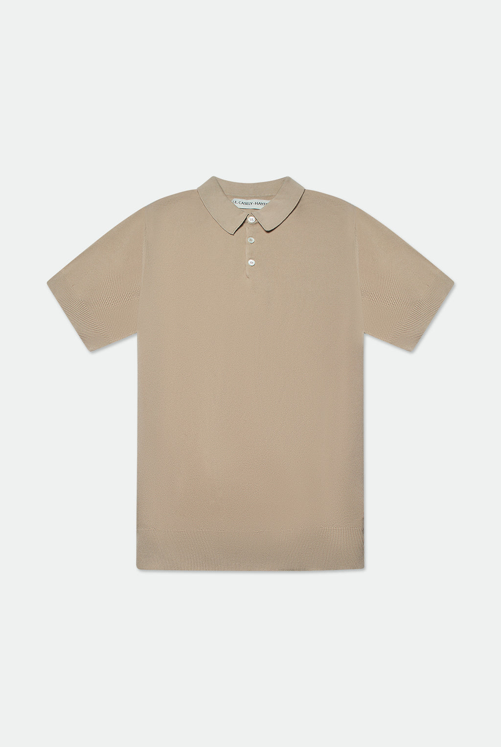 Casely-Hayford Kyle Sand Pique Polo Shirt.