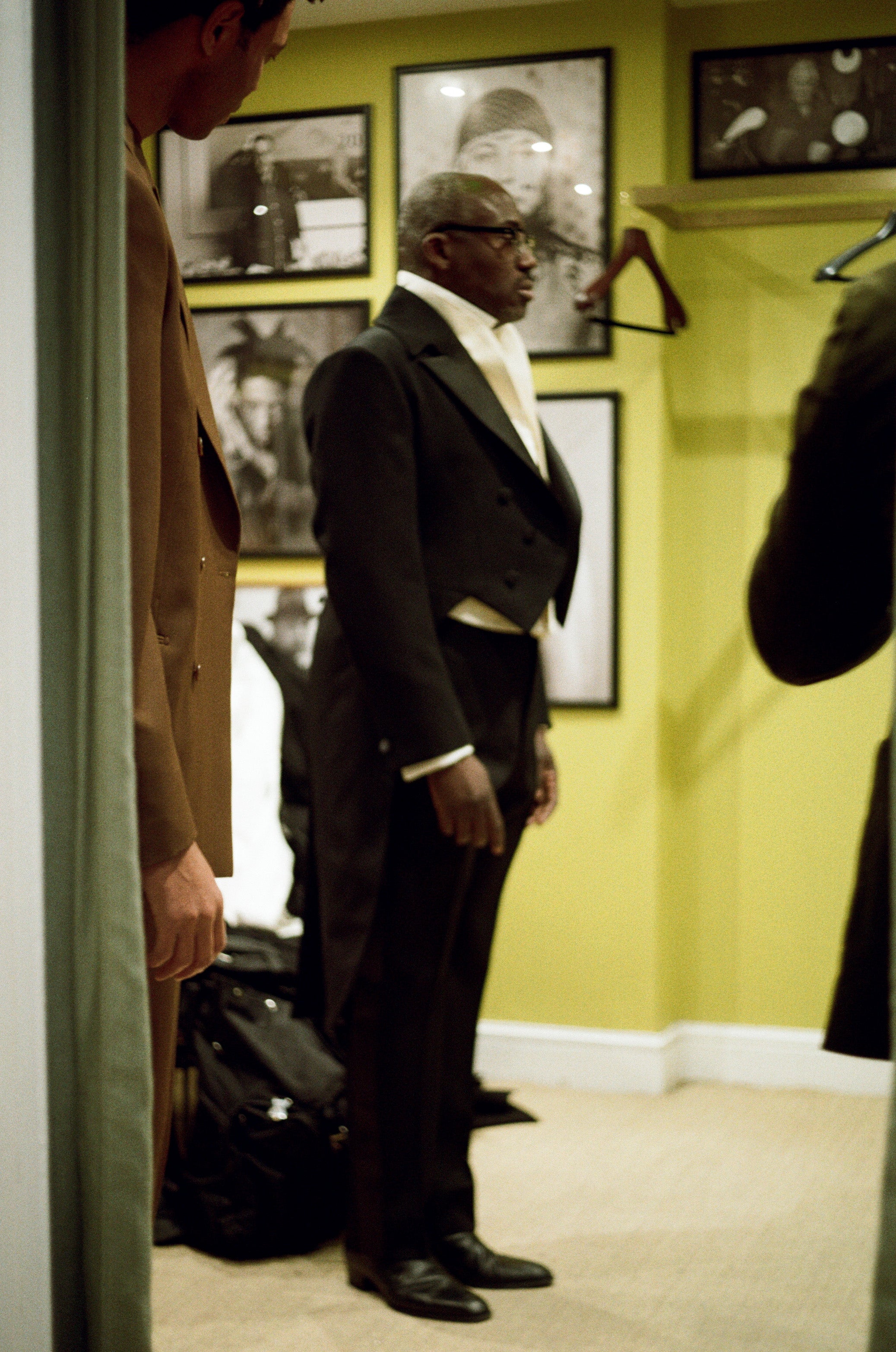 Edward Enninful wears Casely-Hayford Bespoke suit. 