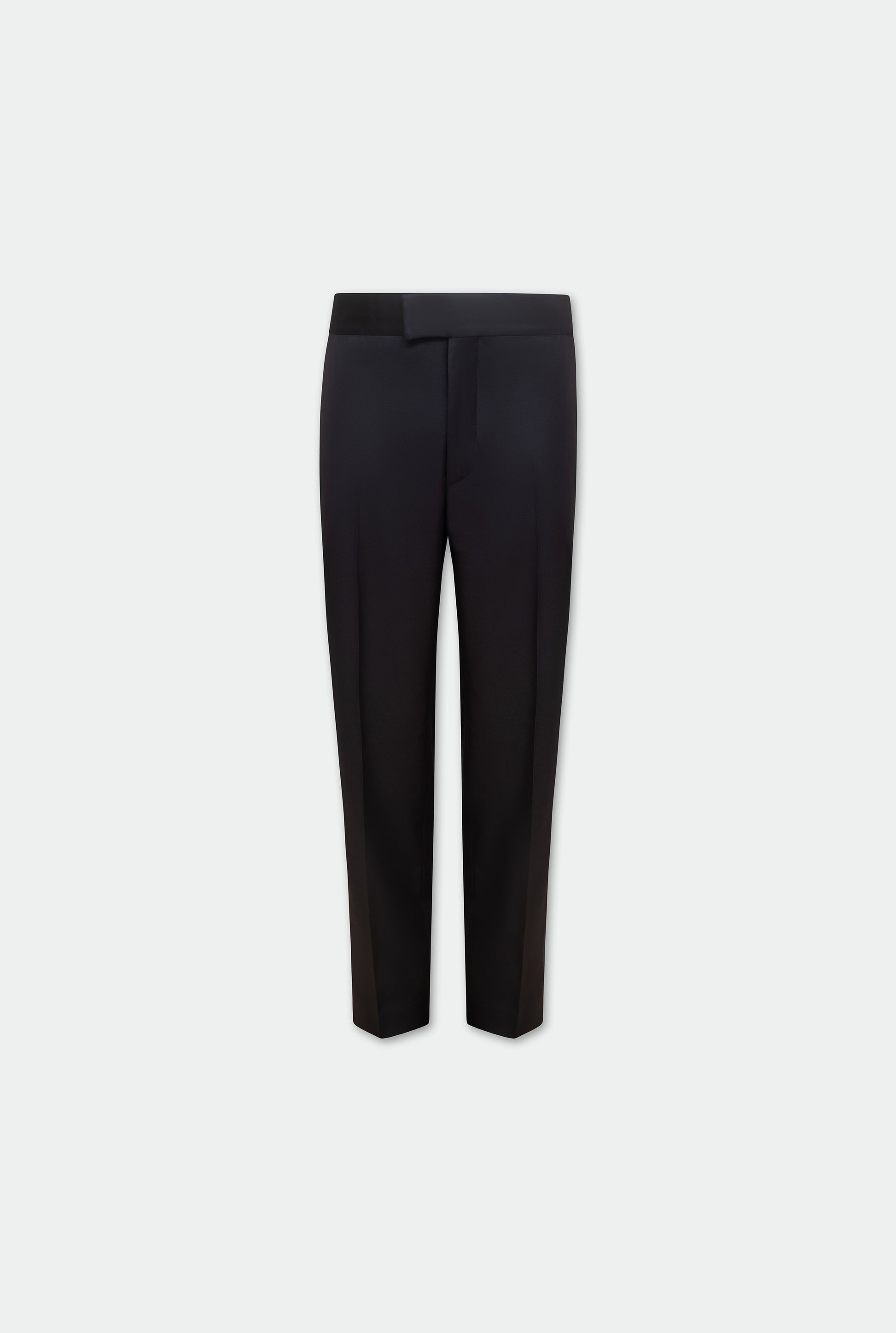 Casely Hayford Hendrix double breasted suit trousers: Flat lay of trousers for suit.