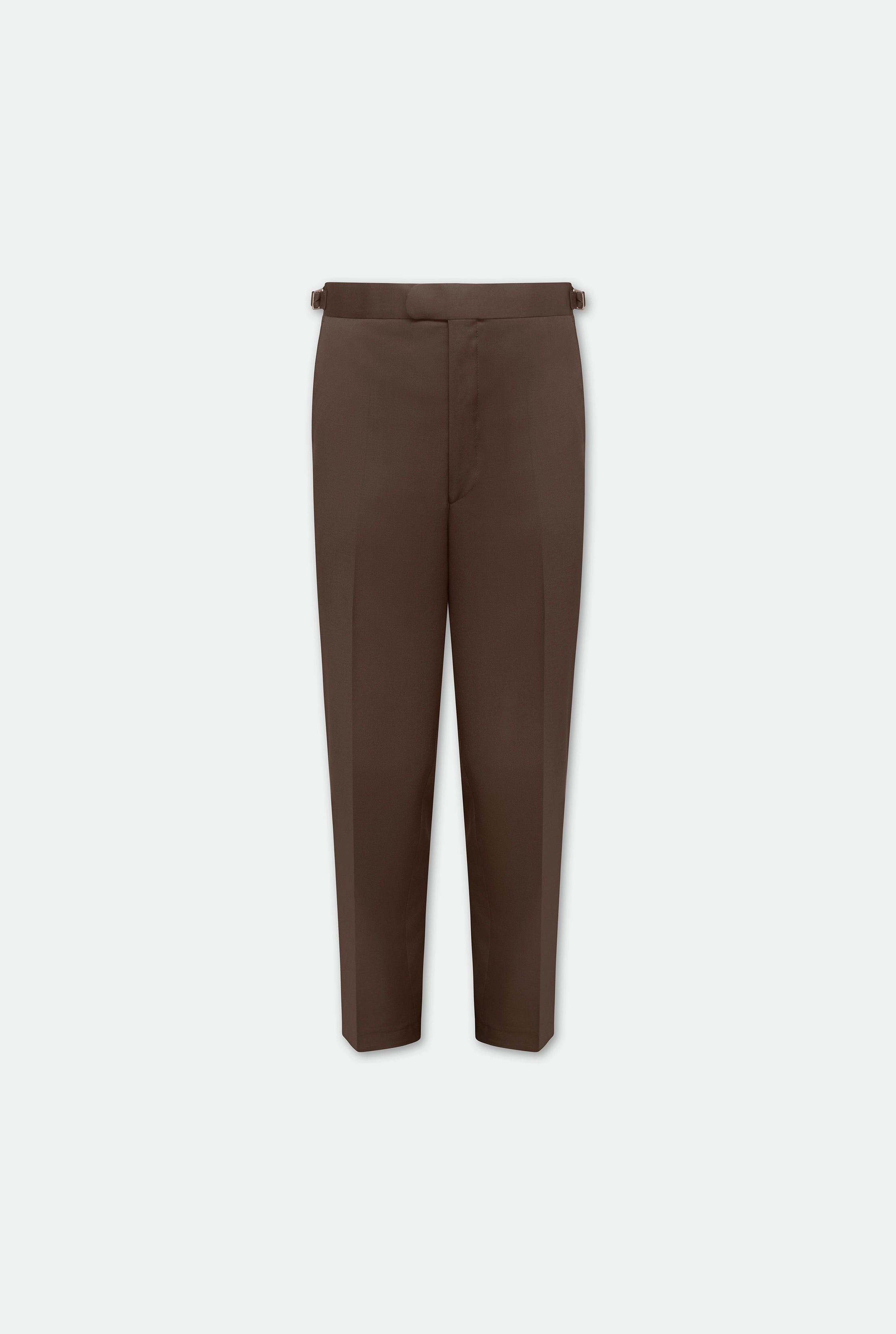 Casely-Hayford Ofili Brown Concealed Button Wool Suit, product image. 