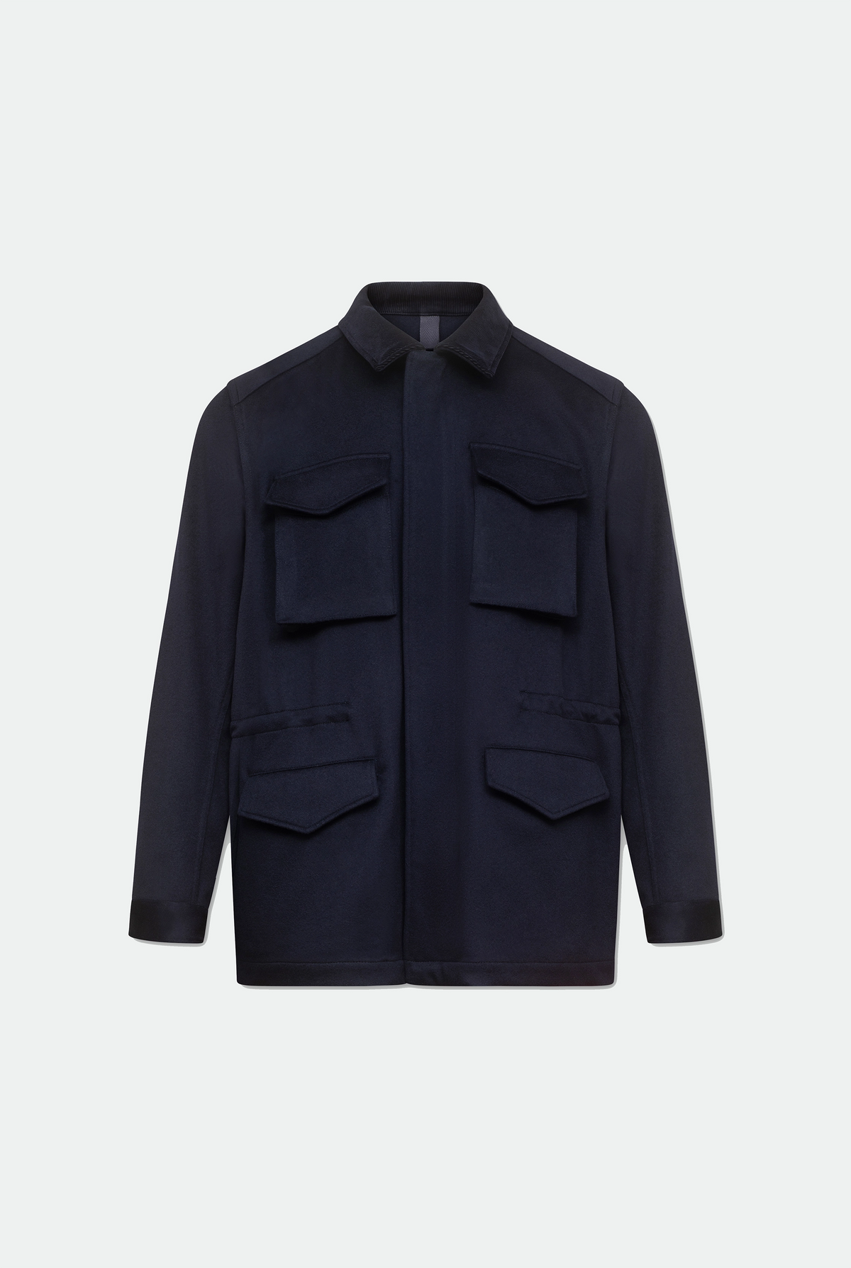 Casely-Hayford Fabian Navy Field Cotton Corduroy Jacket, product image. 