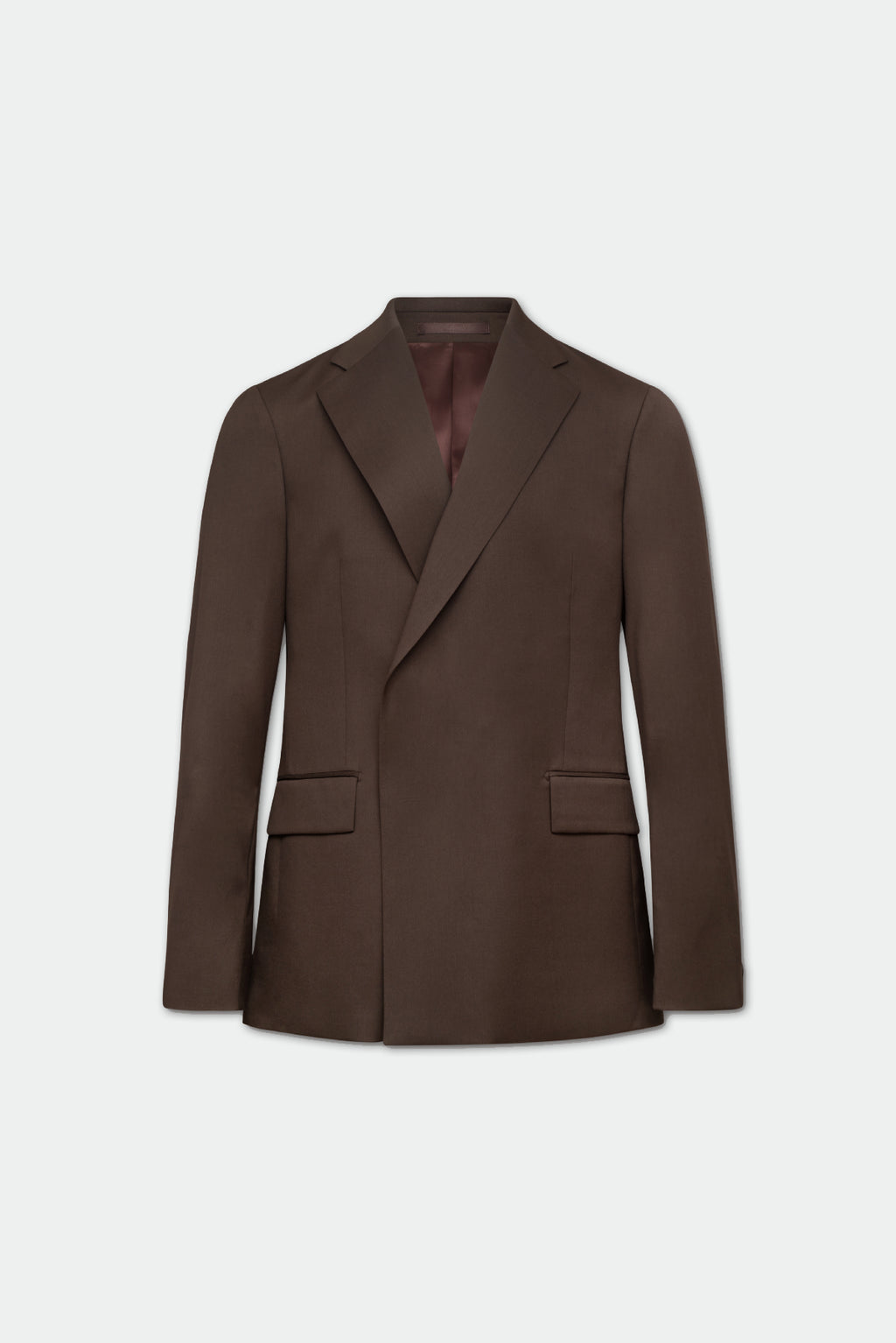 Casely-Hayford Ofili Brown Concealed Button Wool Suit, product image. 