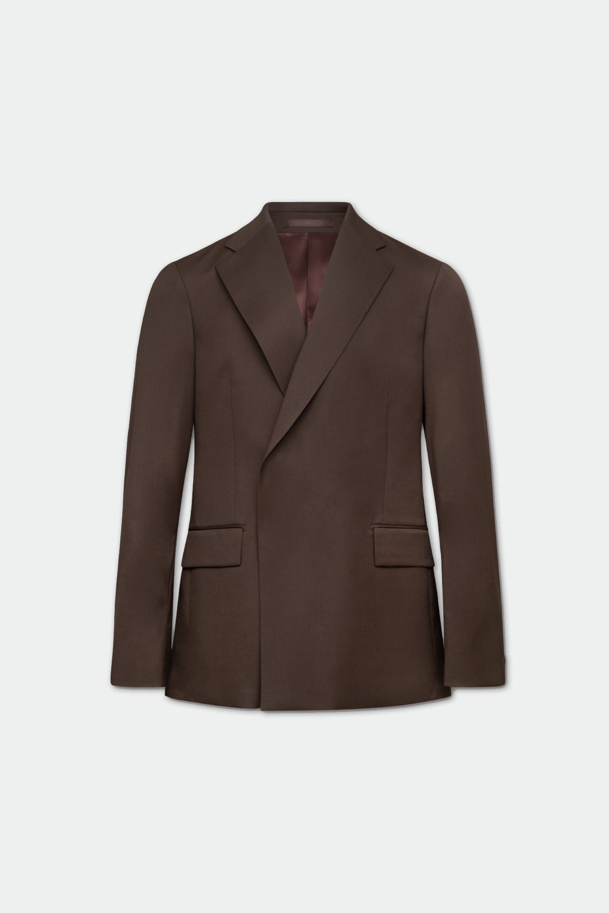 Casely-Hayford Ofili Brown Concealed Button Wool Suit, product image. 