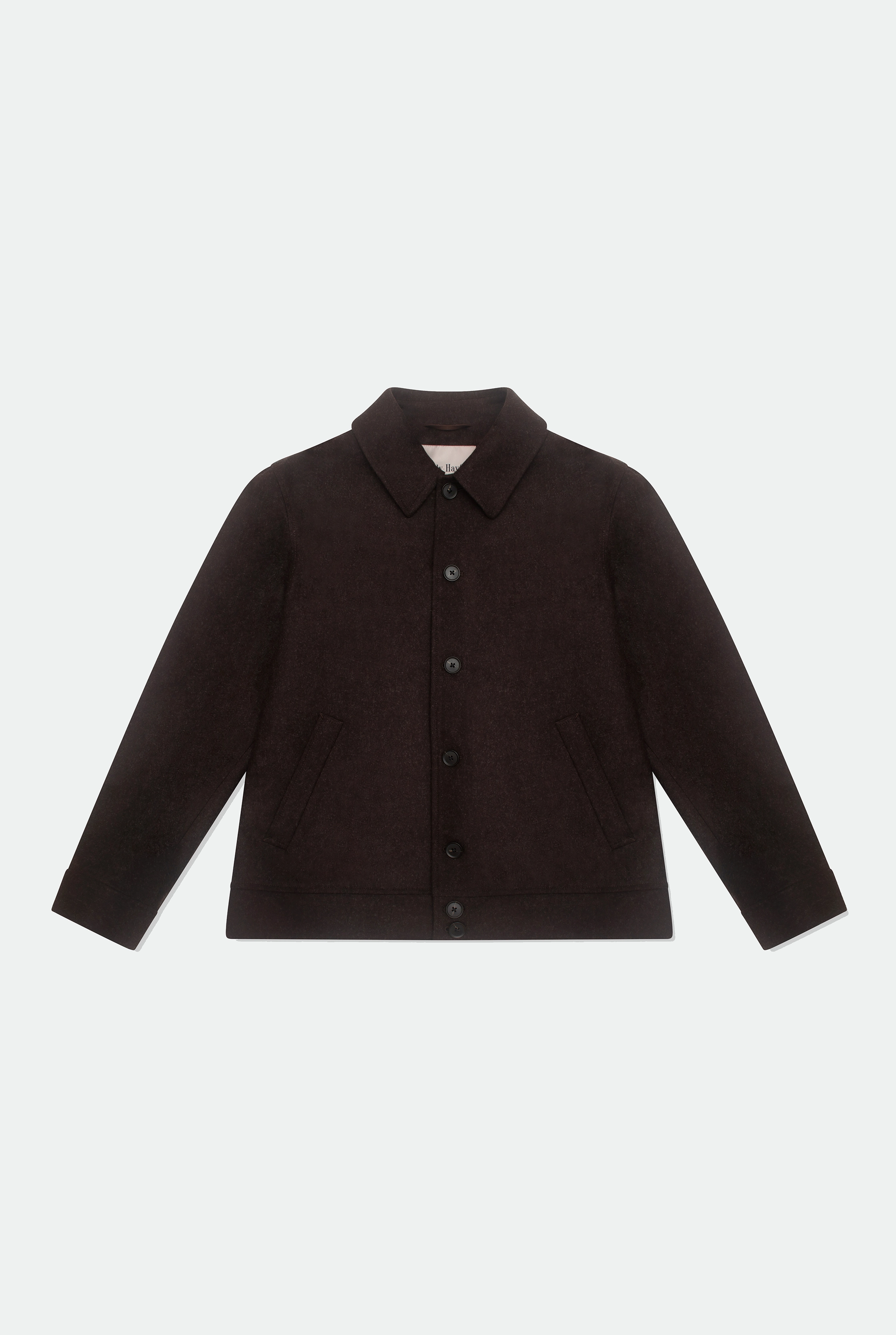 Oskar Brown Flannel Button Through Jacket