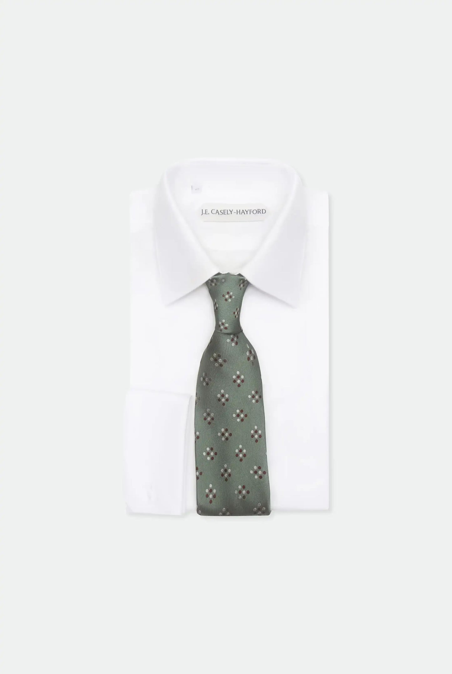 Italian Green Silk Satin Tie