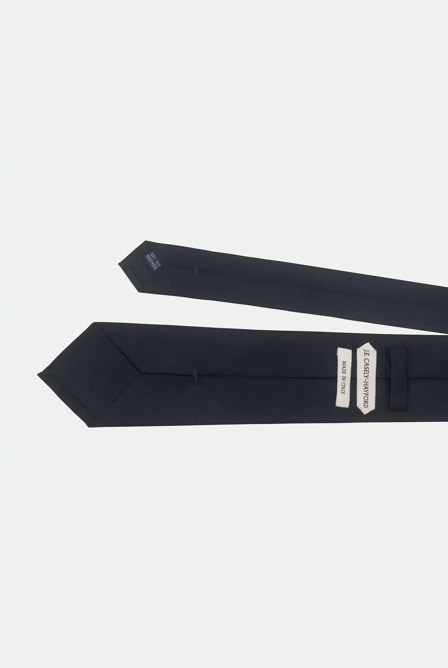 Italian Navy Silk Satin Tie