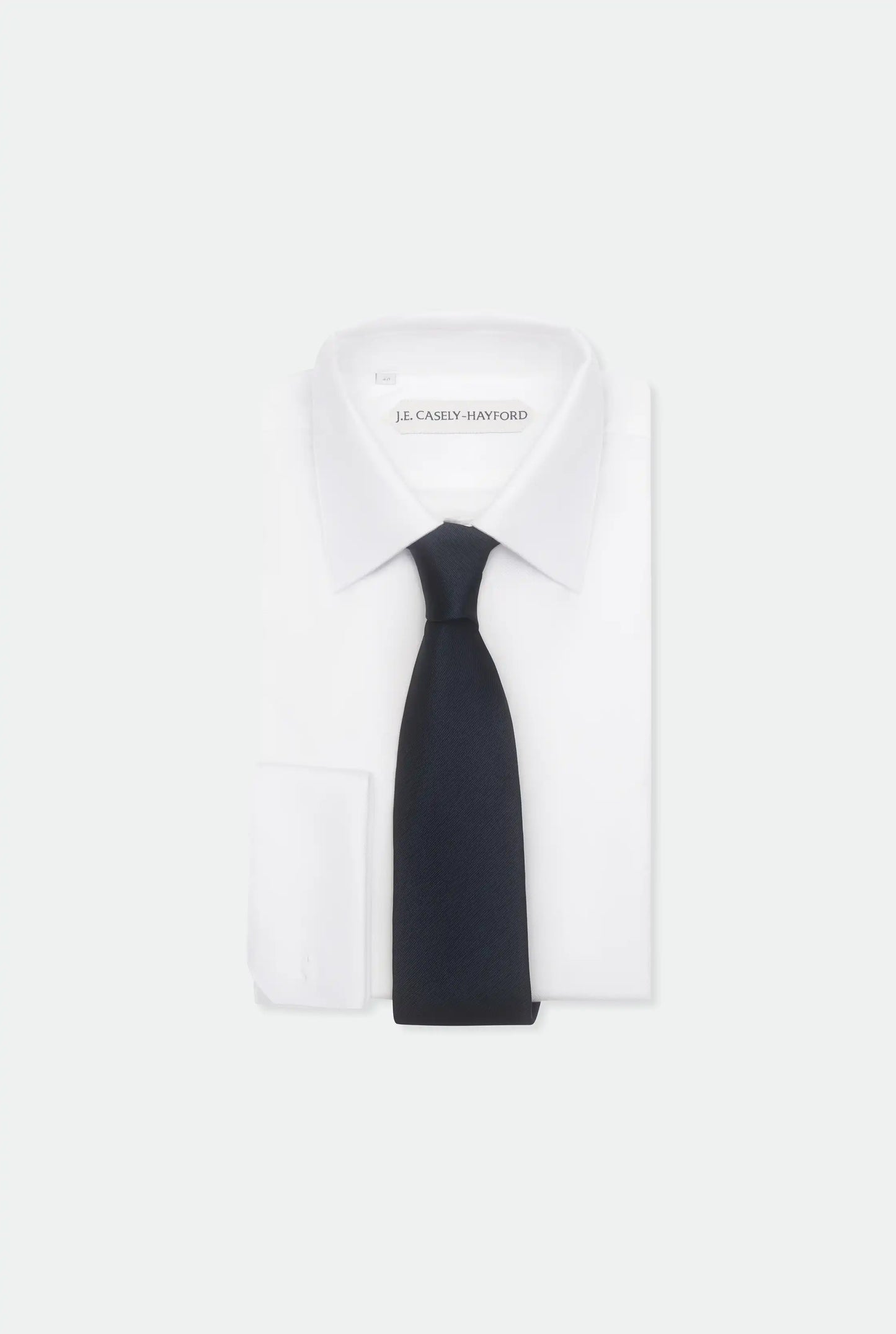 Italian Navy Silk Satin Tie