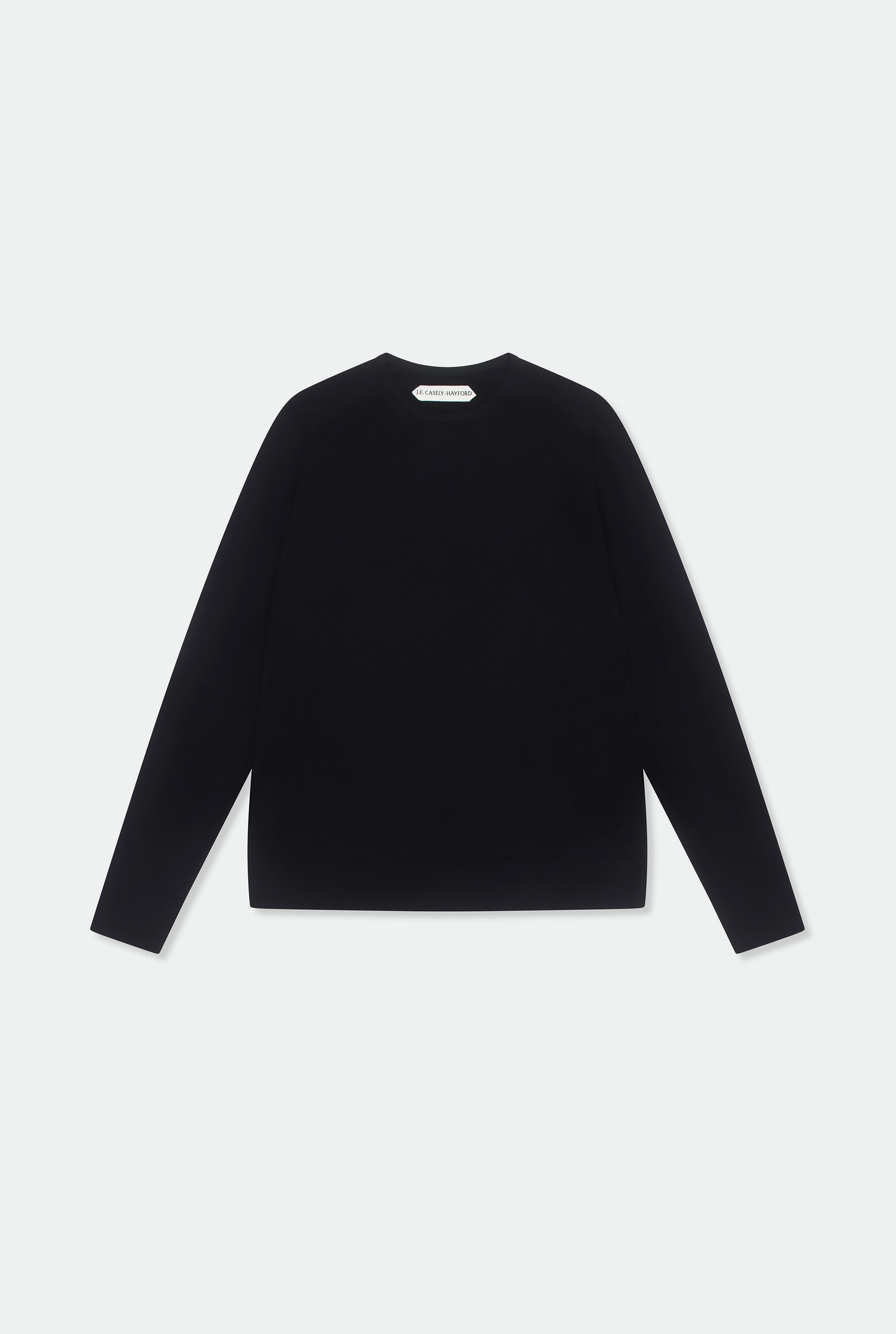 Augustin Navy Merino Wool Crew Neck Knit