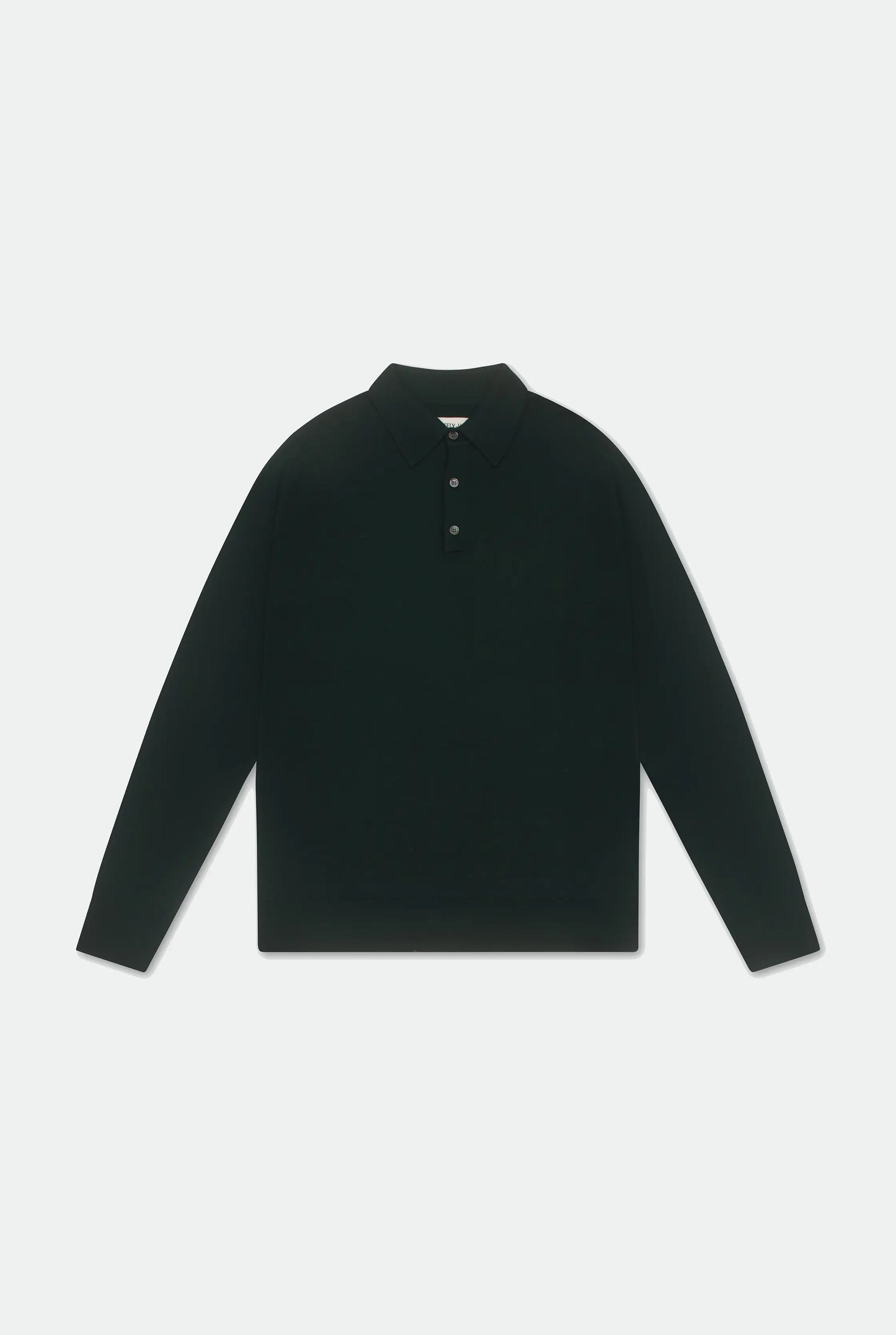 Leo Verde Knitted Polo Merino Wool Shirt