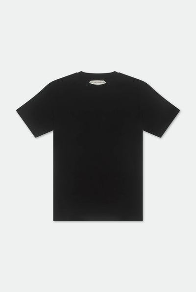 Casely-hayford Dejan Black Relaxed Cotton T-shirt, product image. 