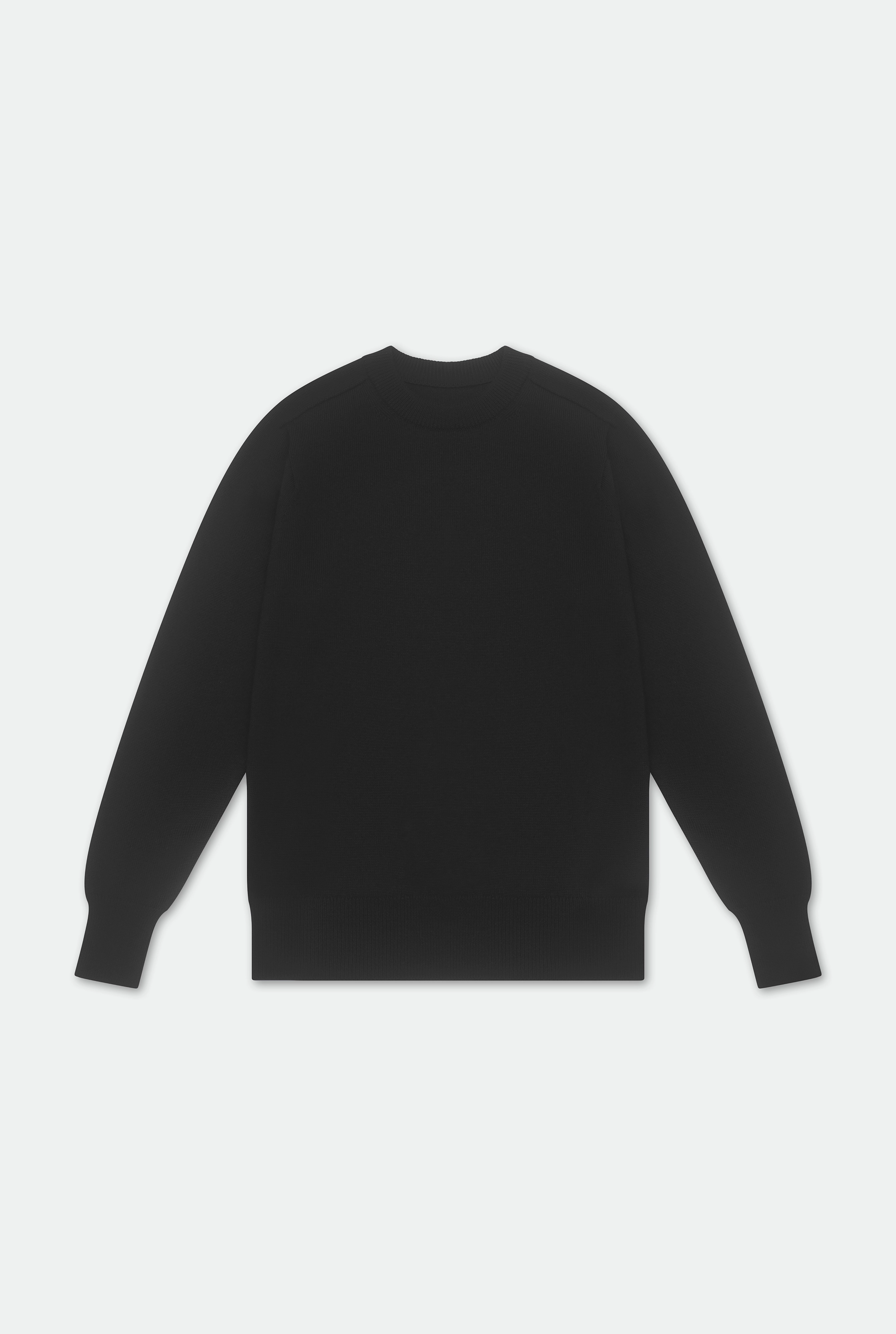 Casely-Hayford Nicolai Charcoal Merino Wool Knit, product image.