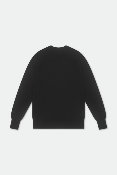 Casely-Hayford Nicolai Charcoal Merino Wool Knit, product image.