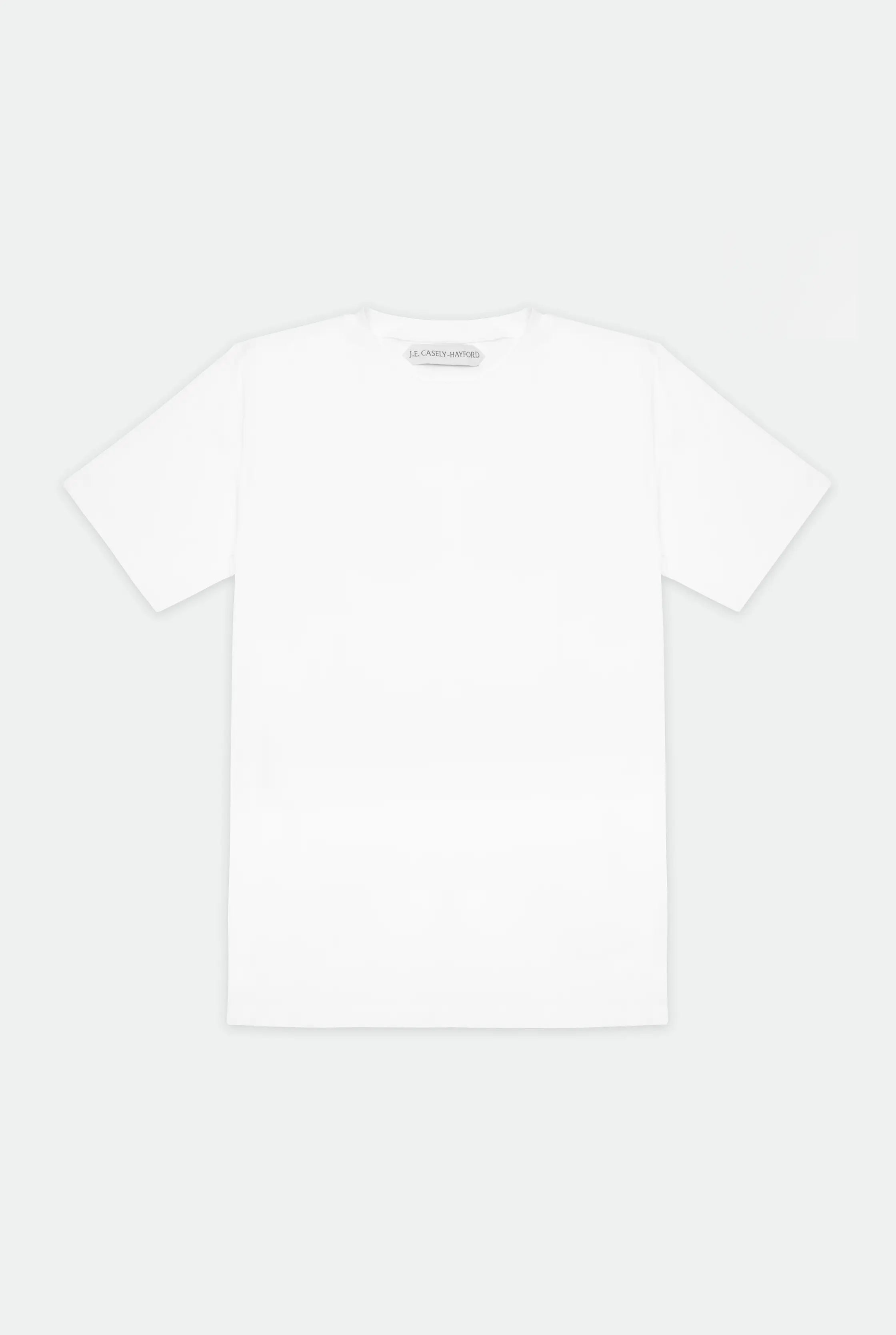Casely-Hayford Dejan White Relaxed Cotton T-shirt, product image.