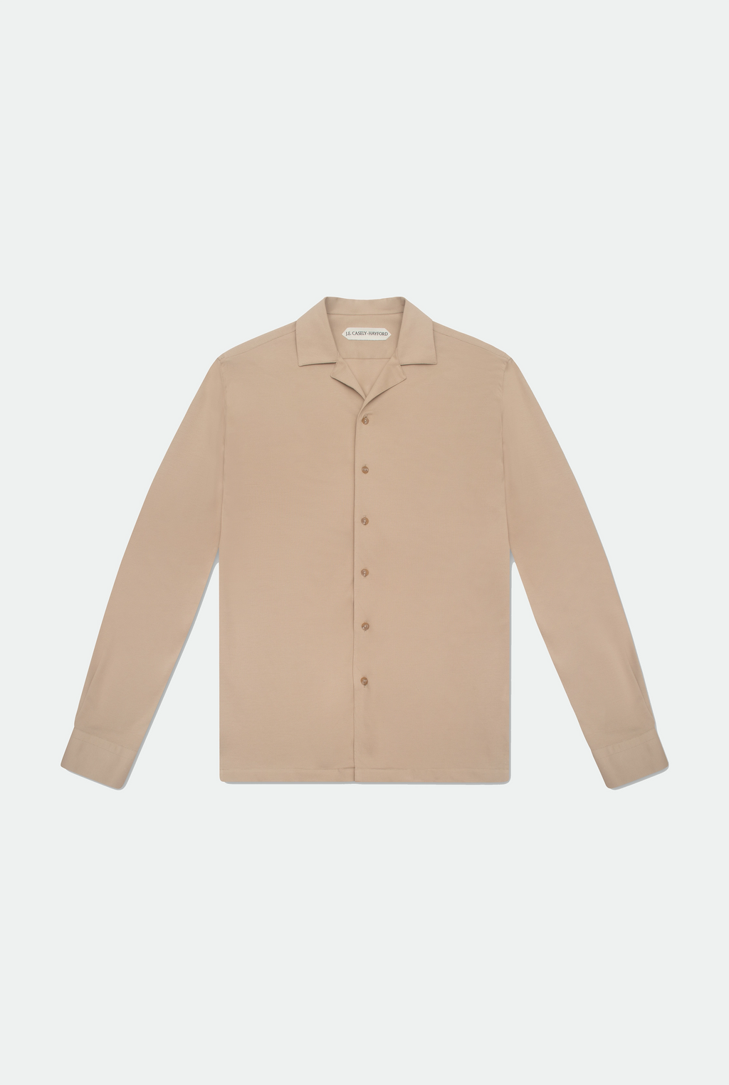 Casely-Hayford Jax shirt in beige. 
