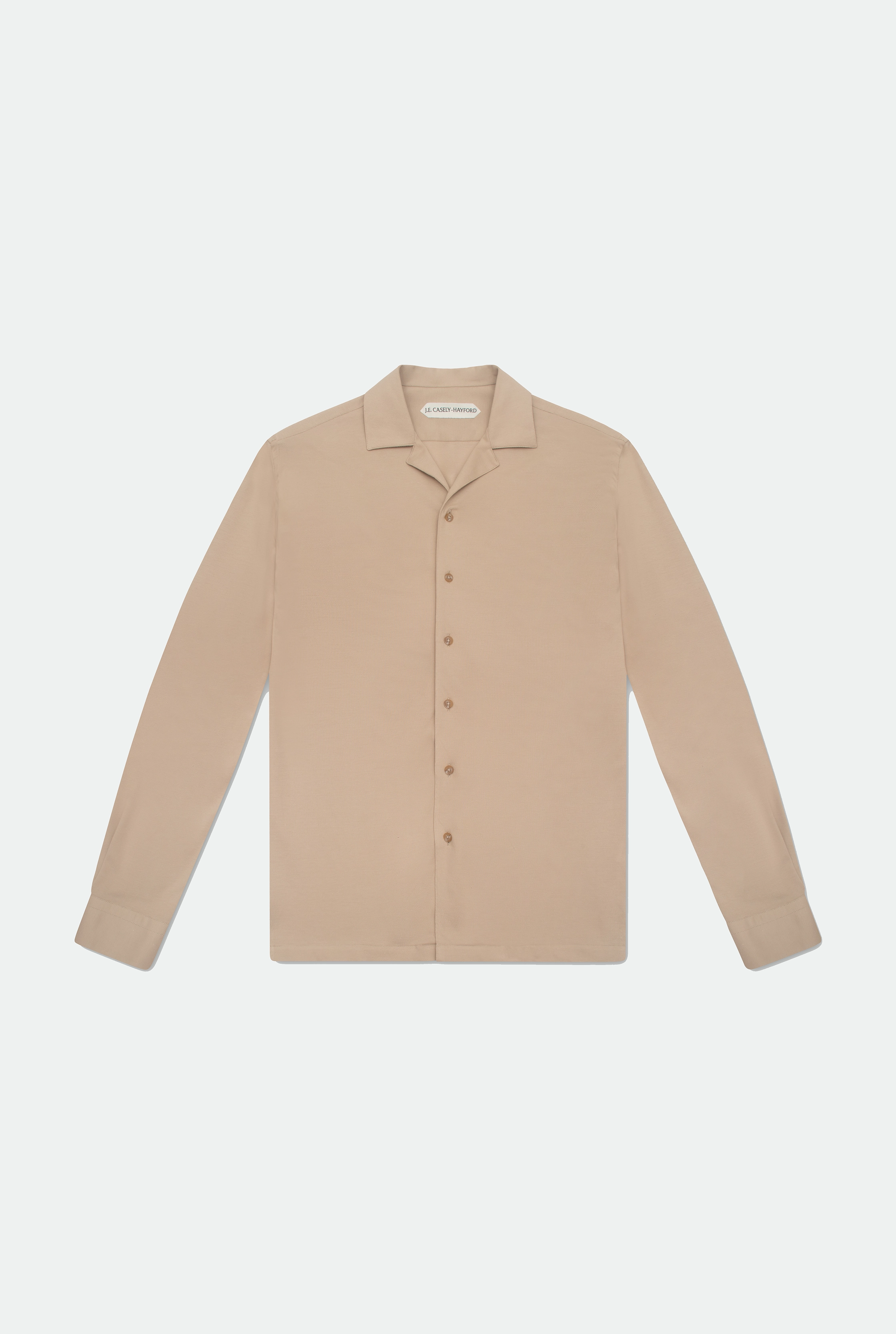 Casely-Hayford Jax shirt in beige. 