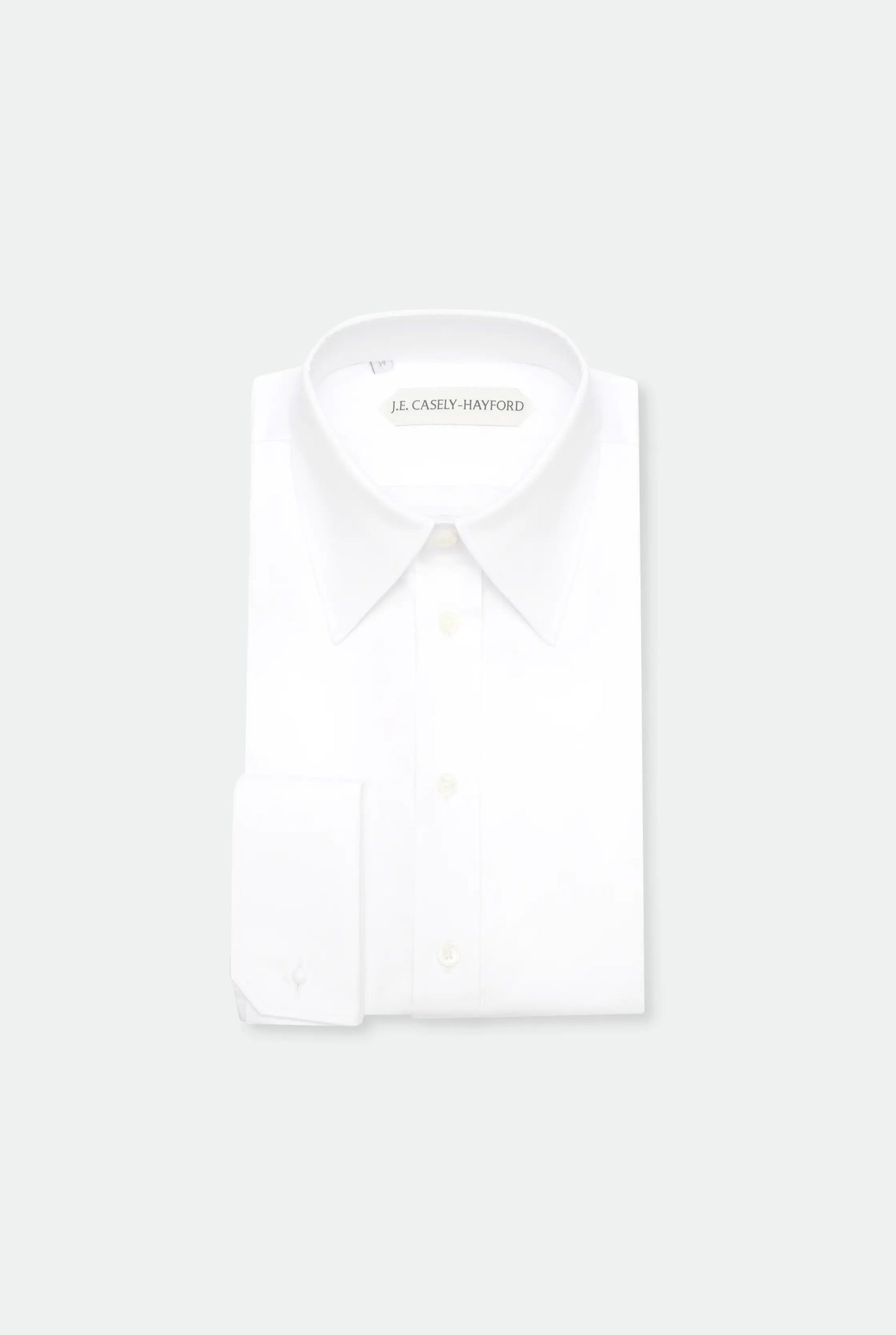 Duval White King Collar Cotton Shirt