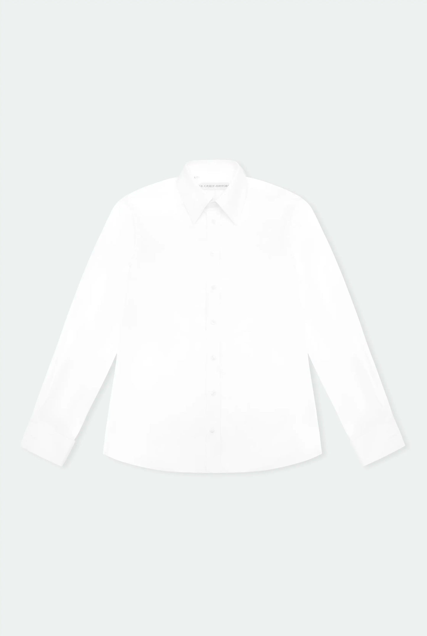 Duval White King Collar Cotton Shirt