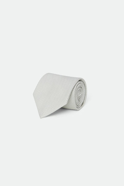 Italian White Silk Tie