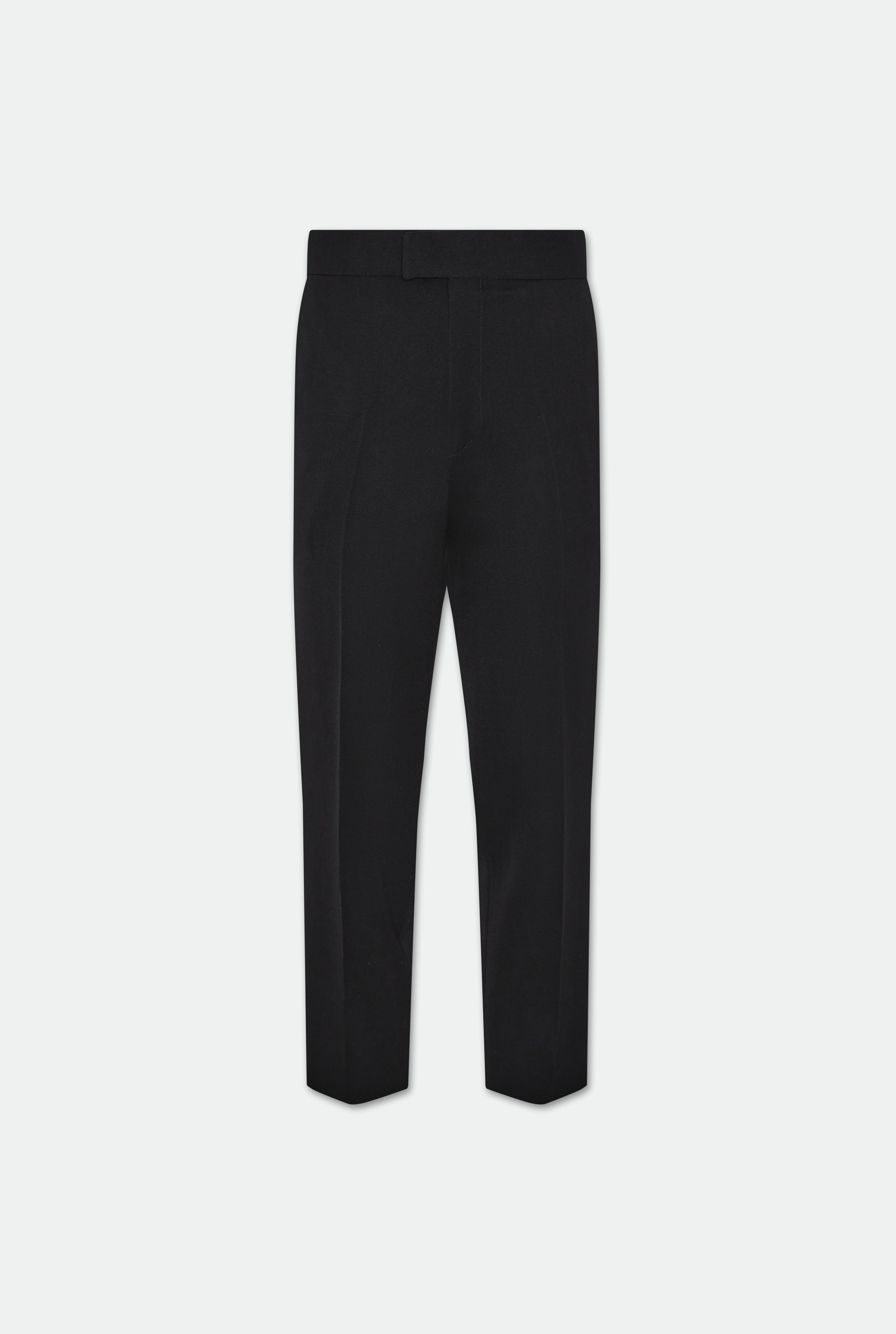 Dimitri Black Single Breasted Two Piece Wool Suit