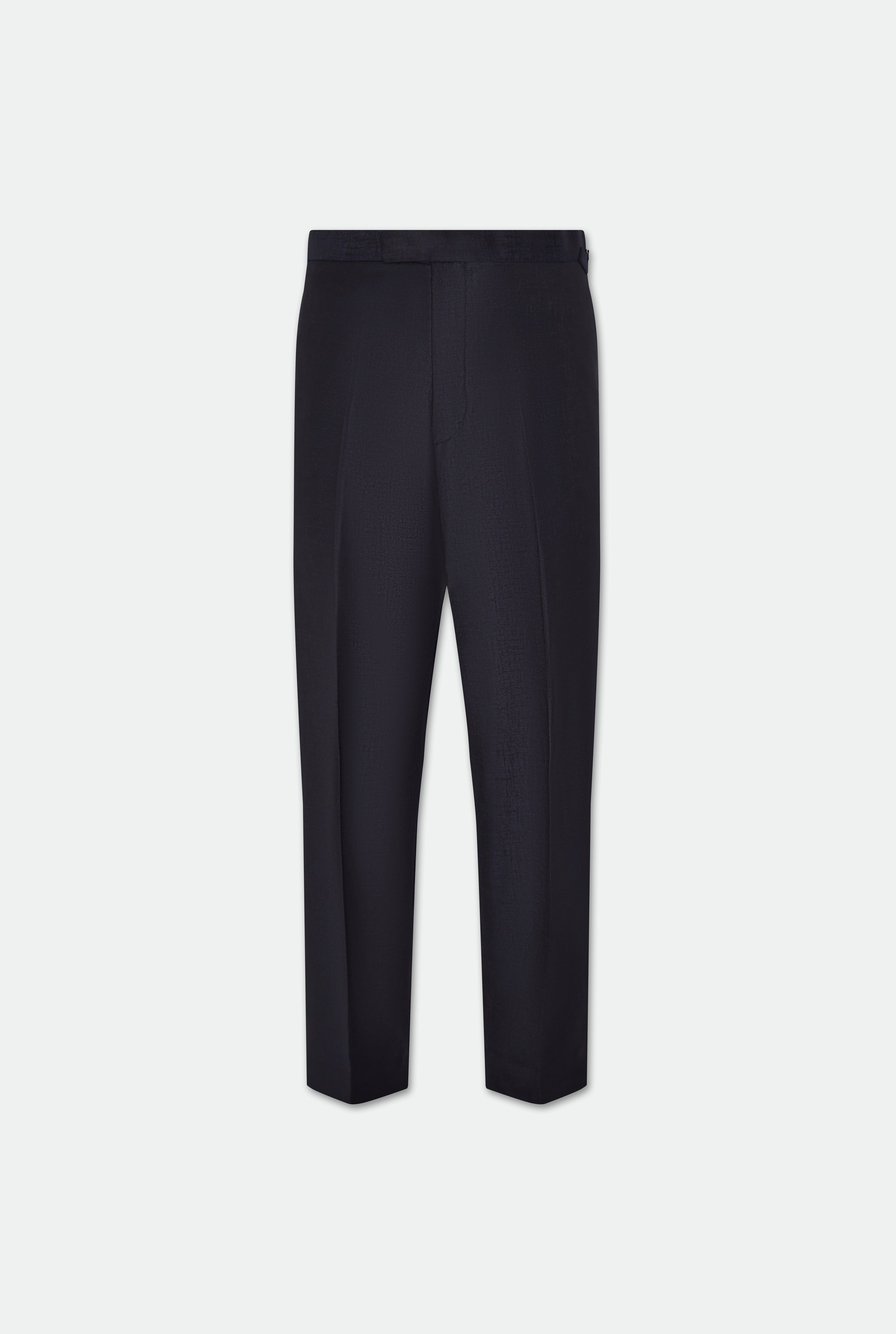 Lakin Navy Jacquard Two Piece Wide Leg Suit