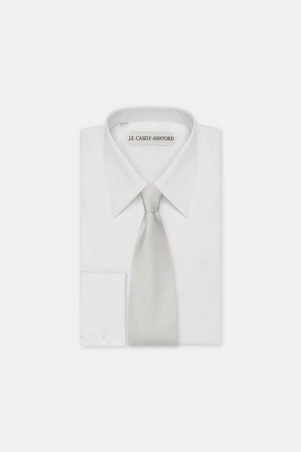 Italian White Silk Tie