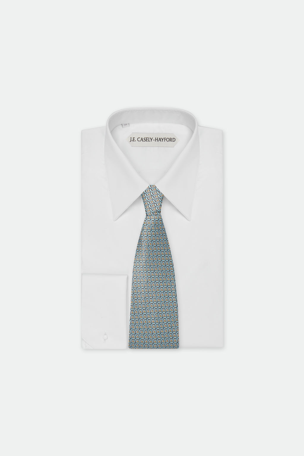Italian turquoise Silk Tie