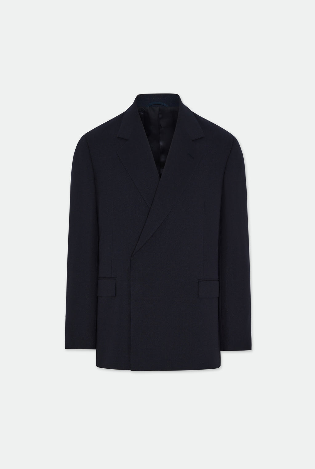 Ofili Navy Crepe Concealed Button Suit