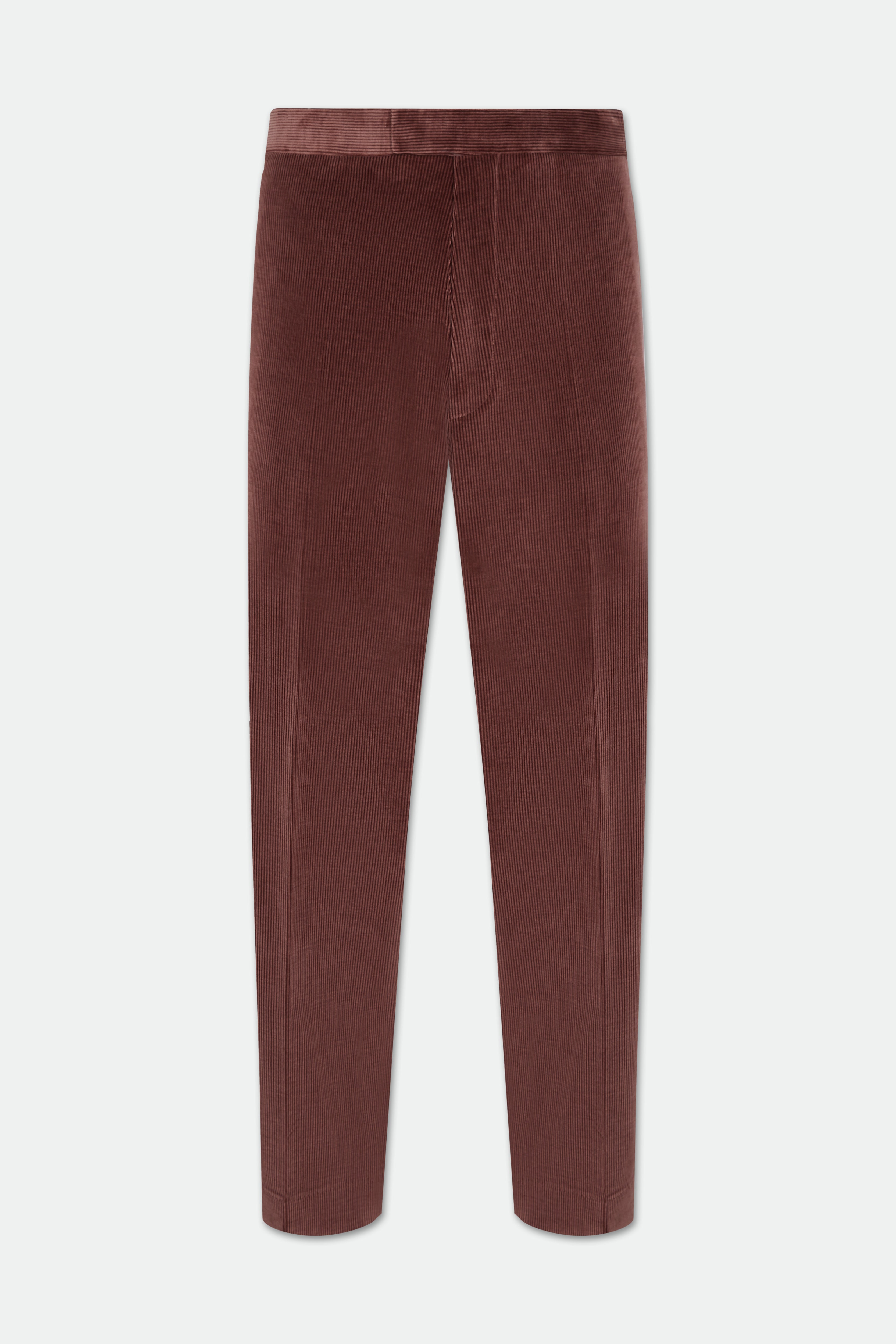 Fidel Loganberry Cord Straight Leg Trousers