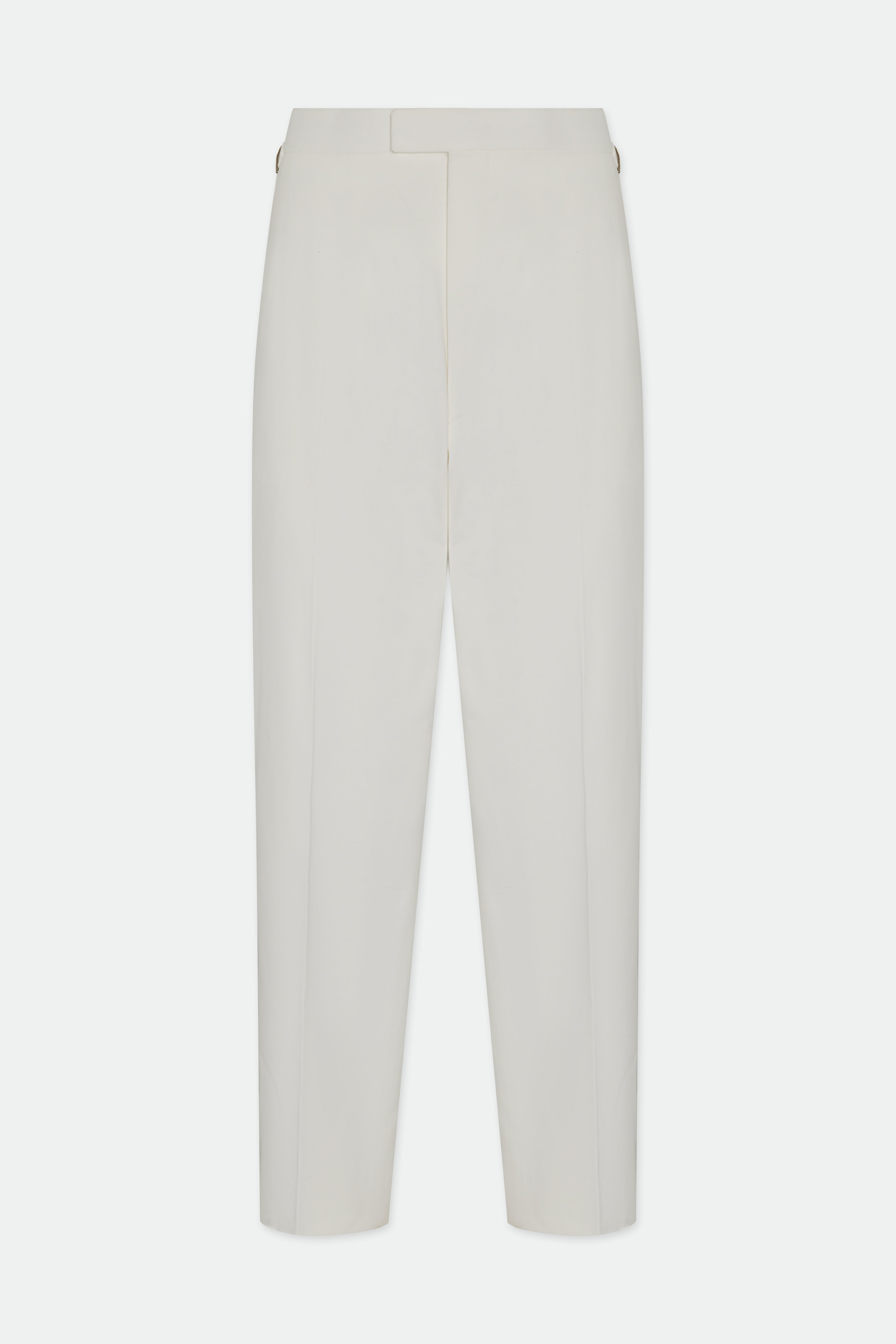 Fidel White Wide Straight Leg Trouser