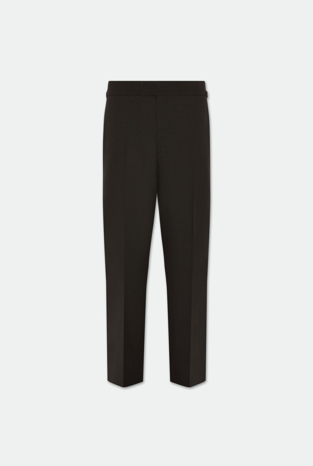 Hector Dark Brown Crepe Double Breasted Two Piece Wool Suit