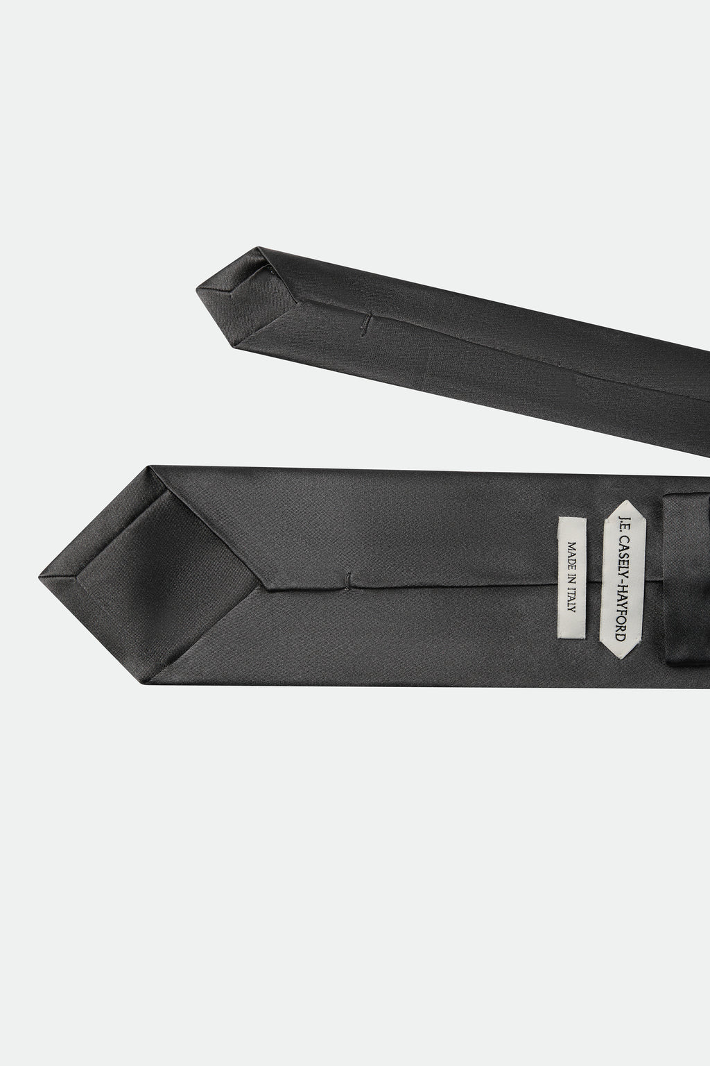 Italian Dark Charcoal Silk Tie