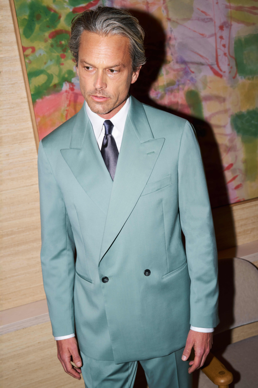 Lakin Mint Green Two Piece Straight Leg Suit