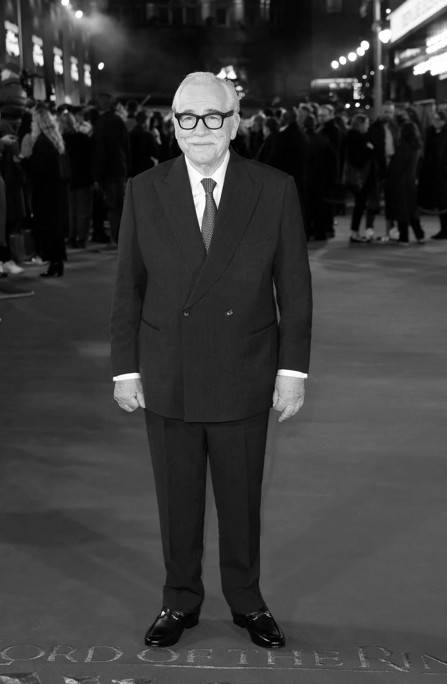 Actor Brian Cox wears Casely-Hayford, Lakin Two Piece suit. 