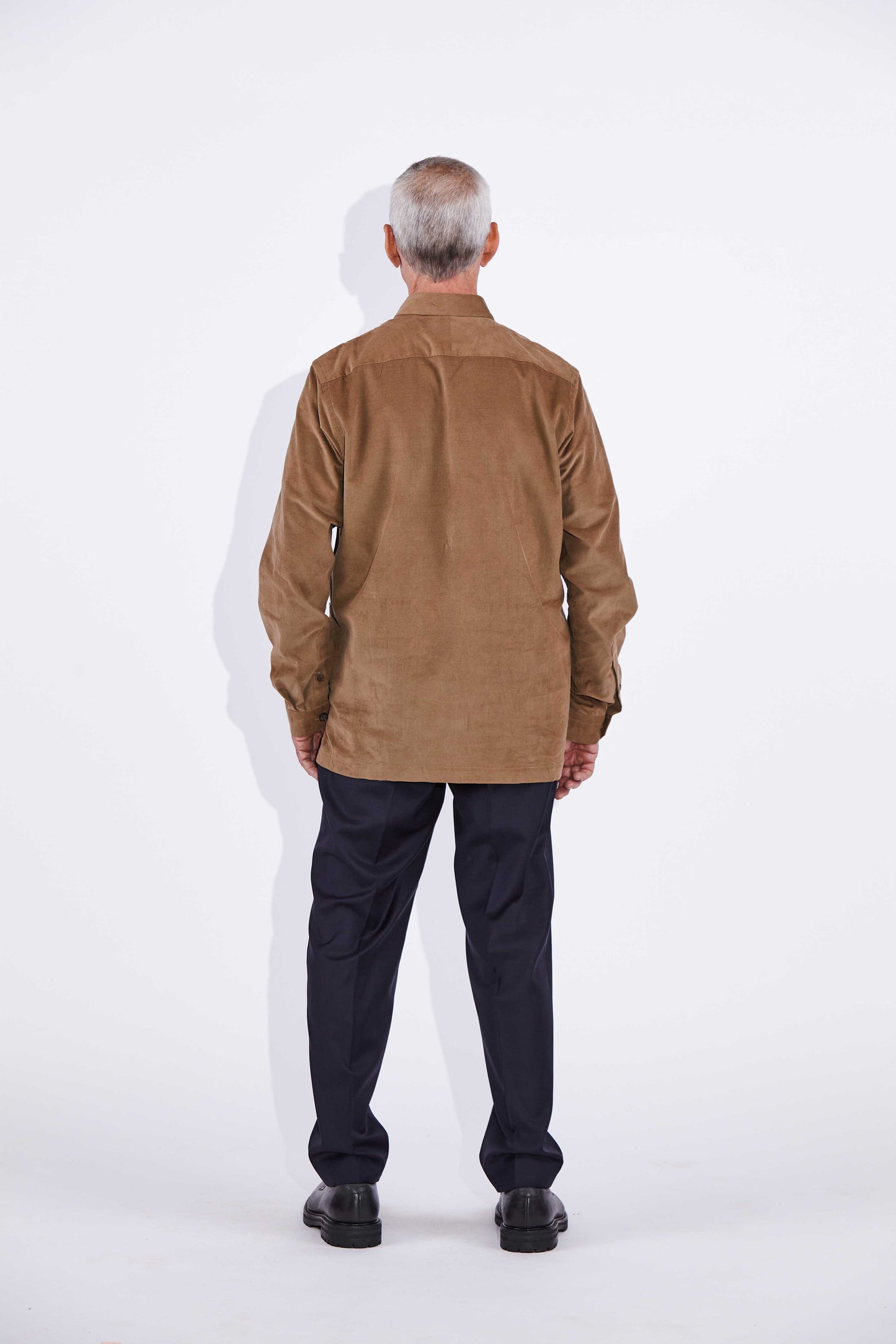 Moses Camel Patch Pocket Shirt Corduroy Jacket