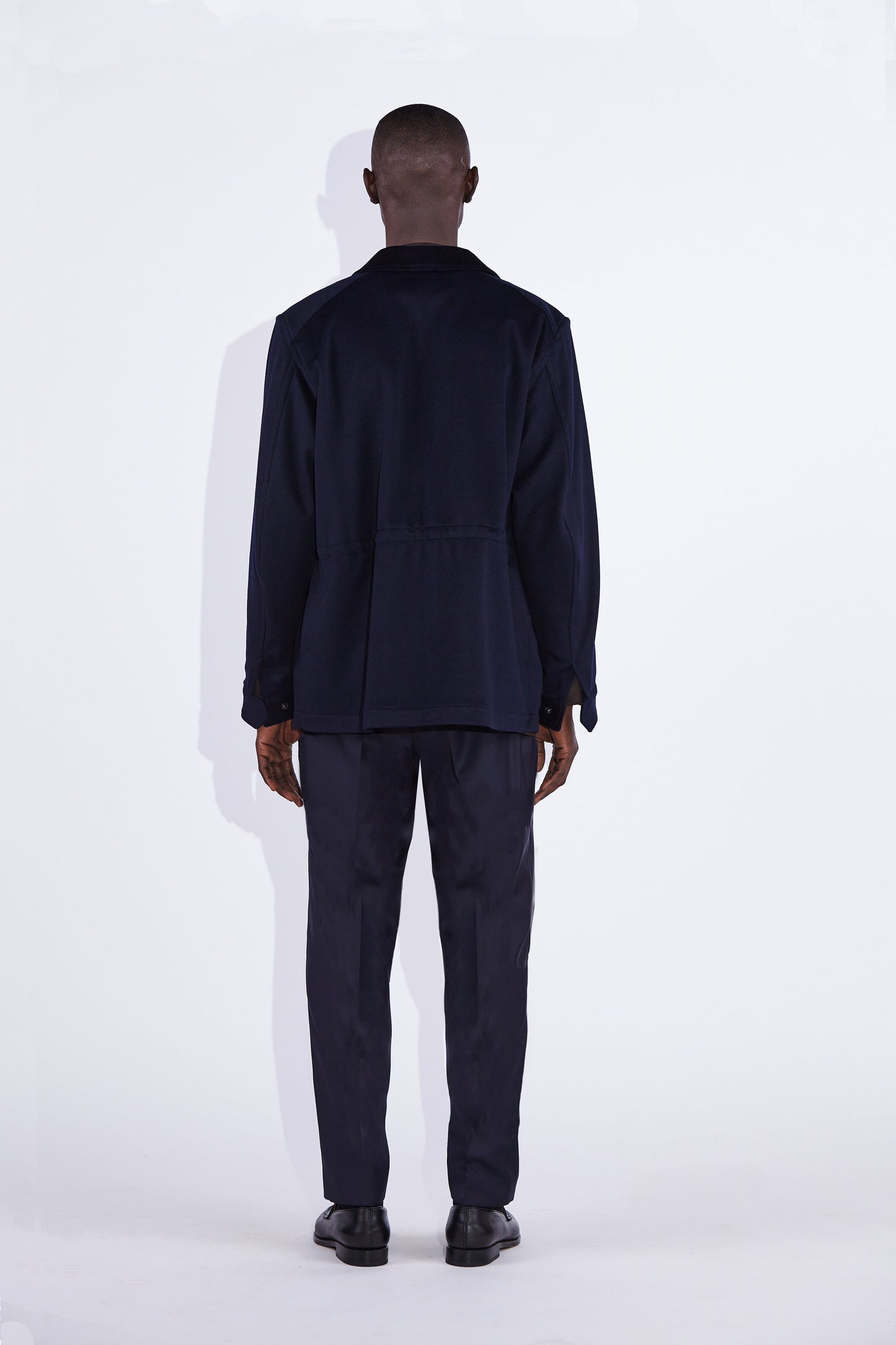 Fabian Navy Field Loro Piana Wool and Cashmere Jacket