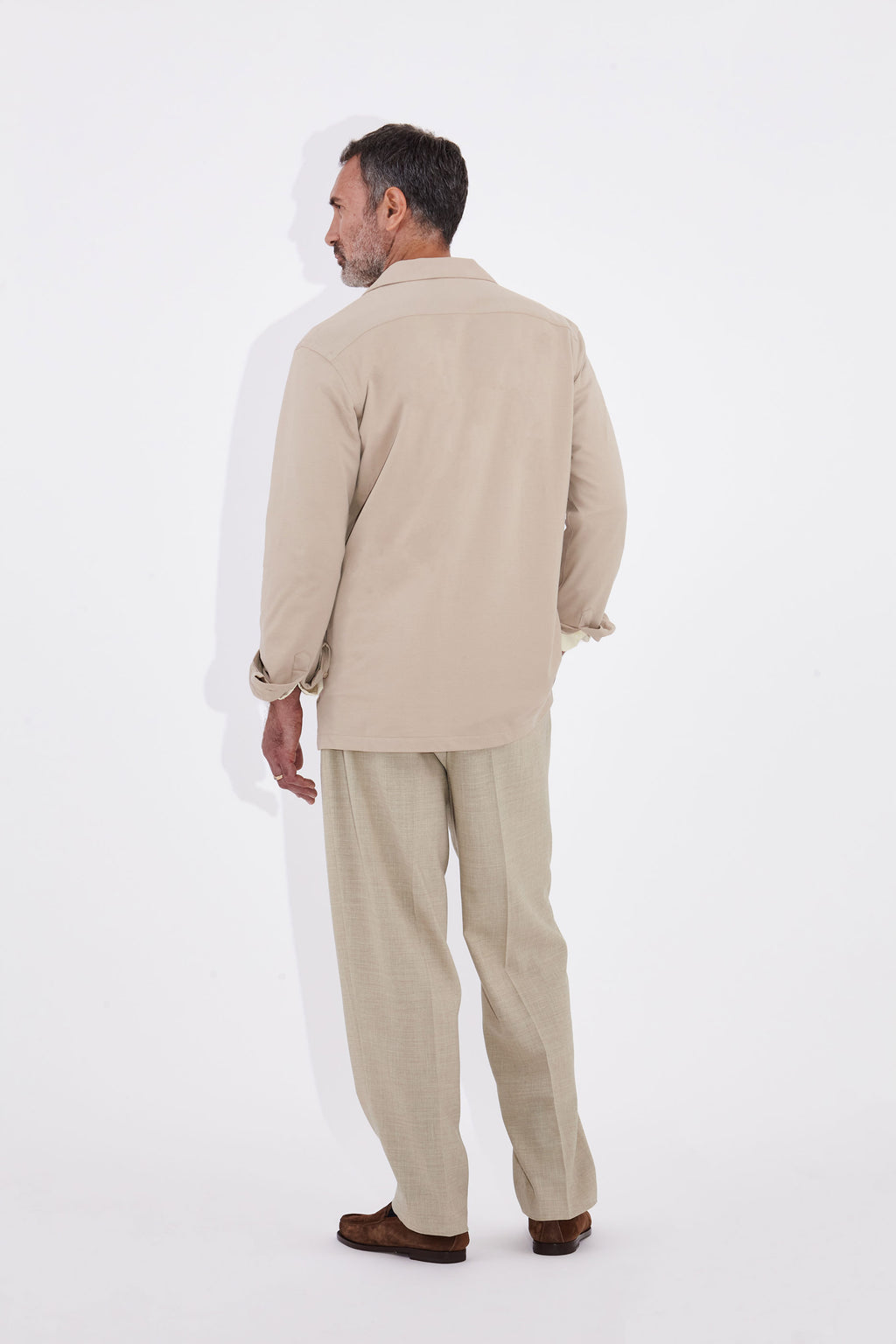 Fidel Sand Linen Straight Legged Trousers