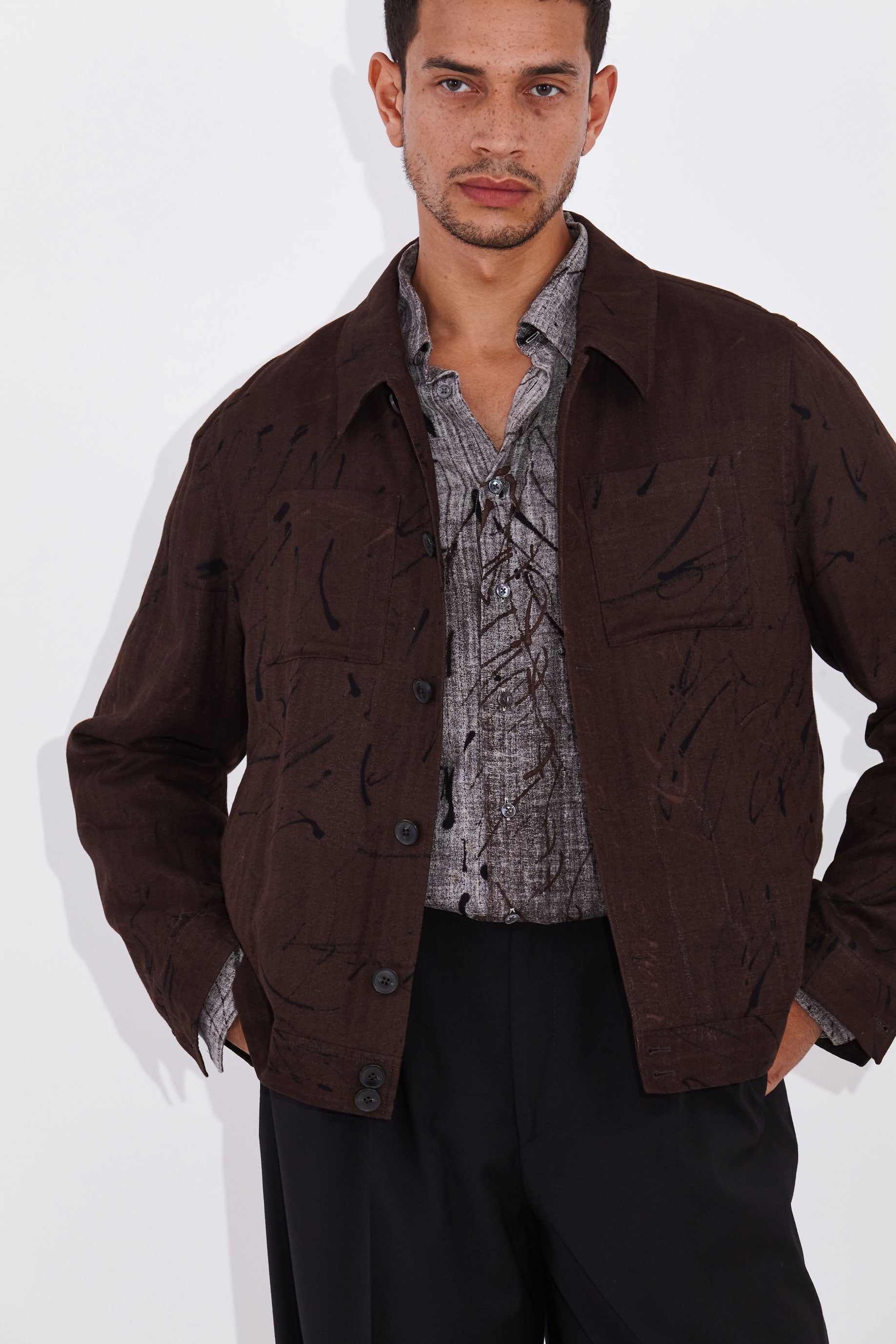 Silas Brown Cotton Bomber Jacket