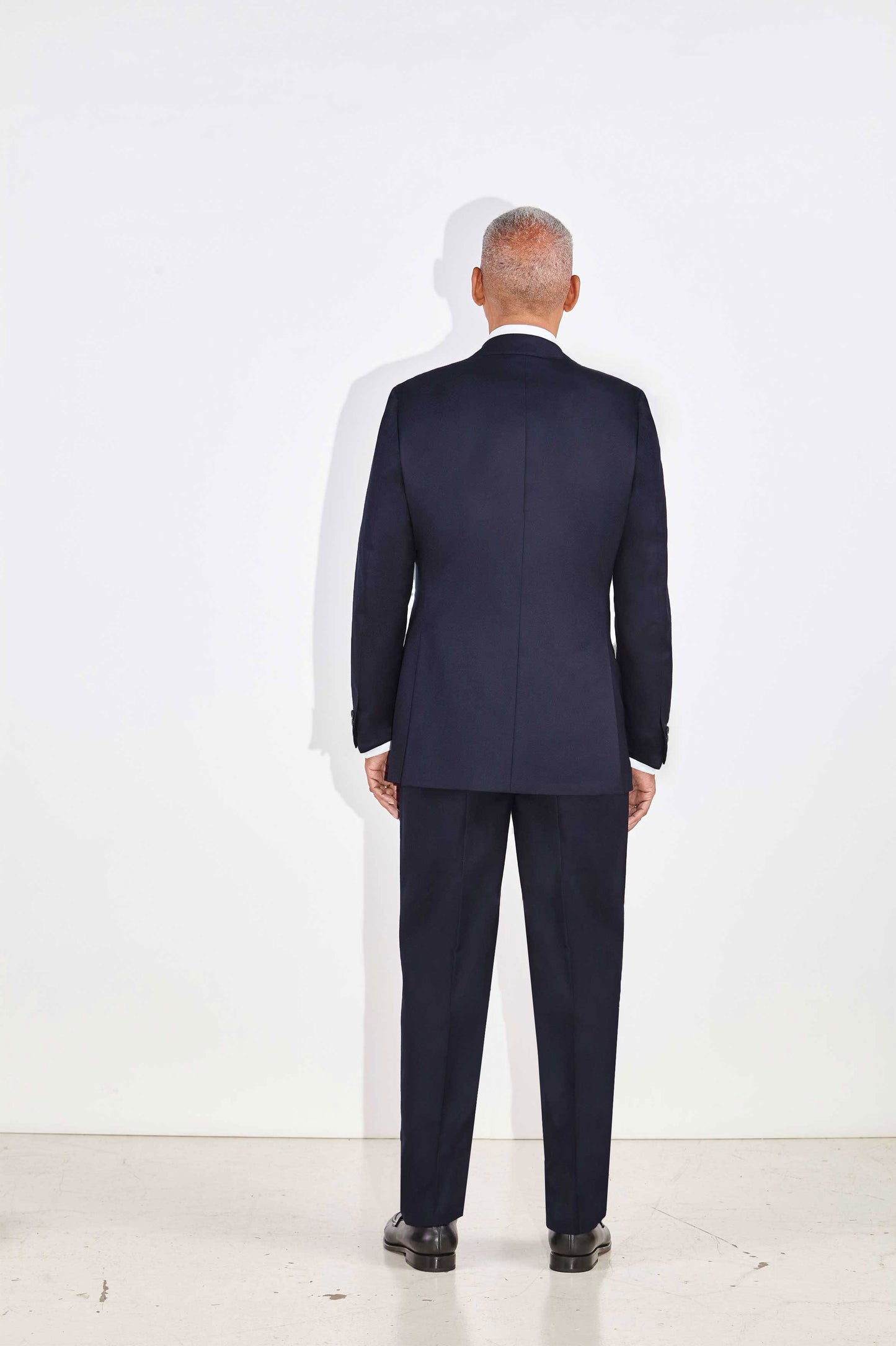 Isaac Navy Double-Breasted Two Piece Wool Suit