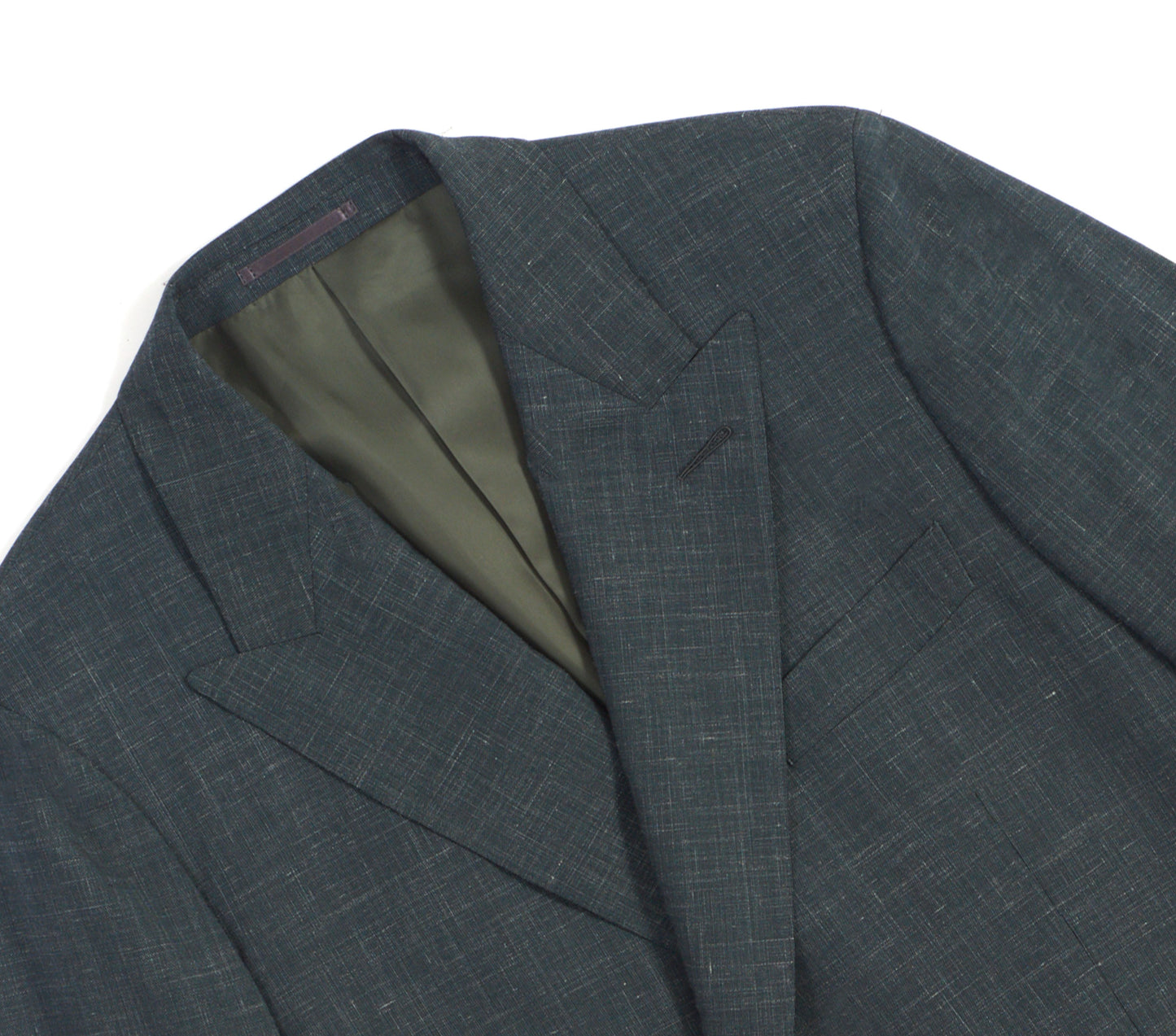 Isaac Green Double-Breasted Two Piece Wool/Linen Suit