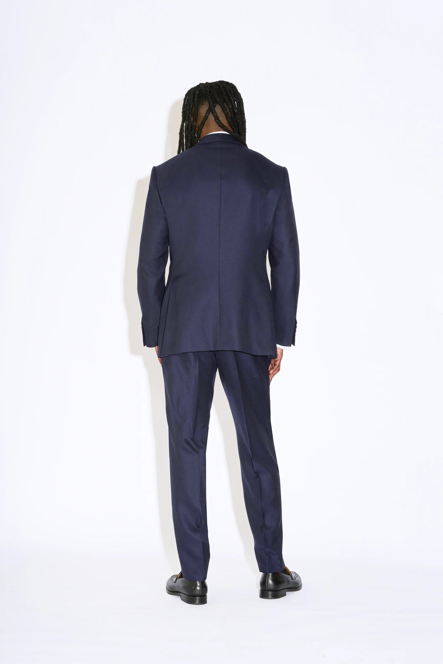 Dimitri Navy Single Breasted Two Piece Wool Suit