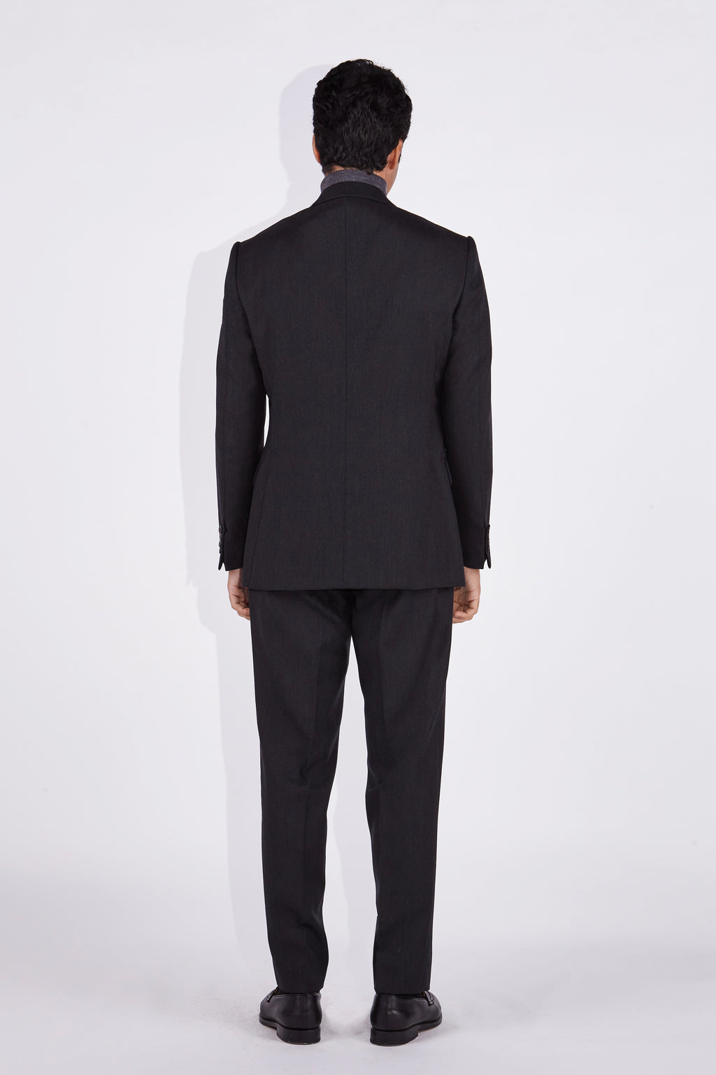 Haiden Grey Notch Lapel Wool Suit