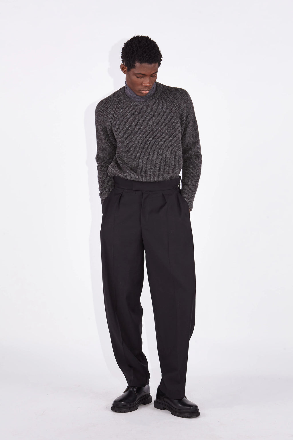 Claes Brown British Wool Crew Neck Jumper