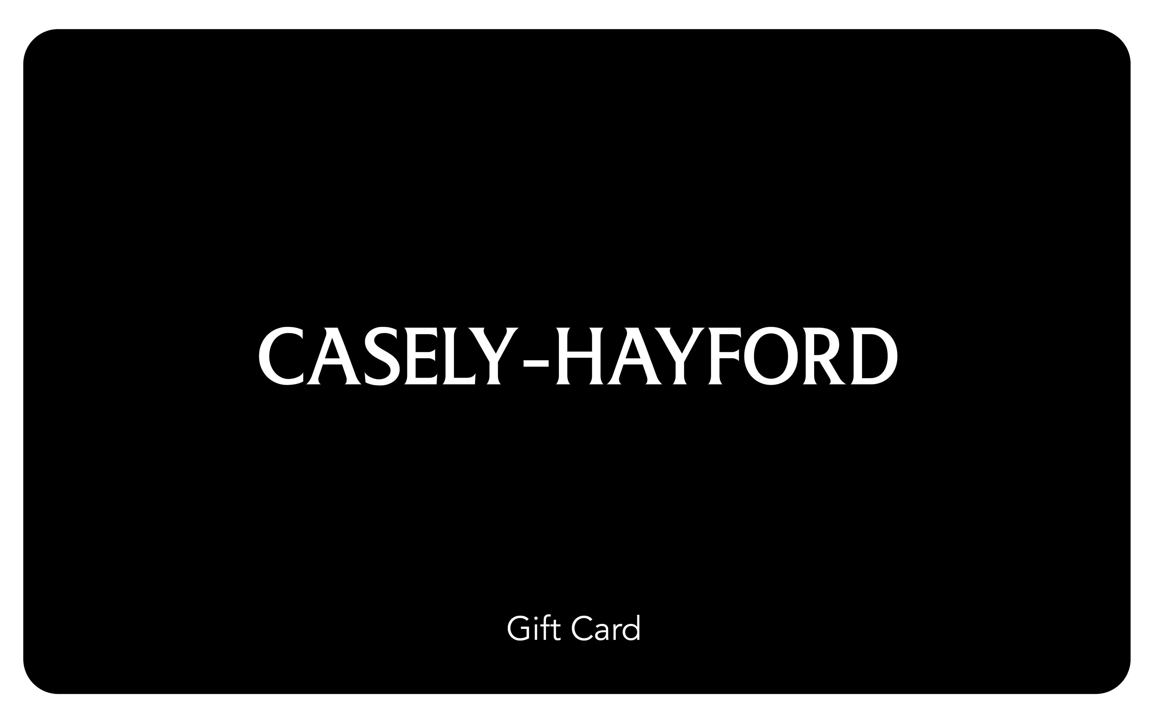 Casely-Hayford digital giftcard. 
