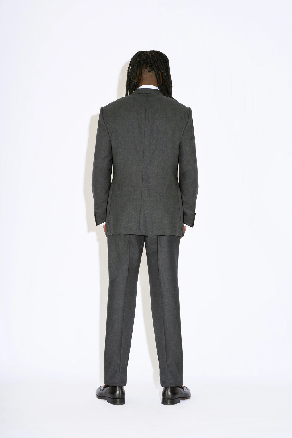 Haiden Grey Notch Lapel Wool Suit