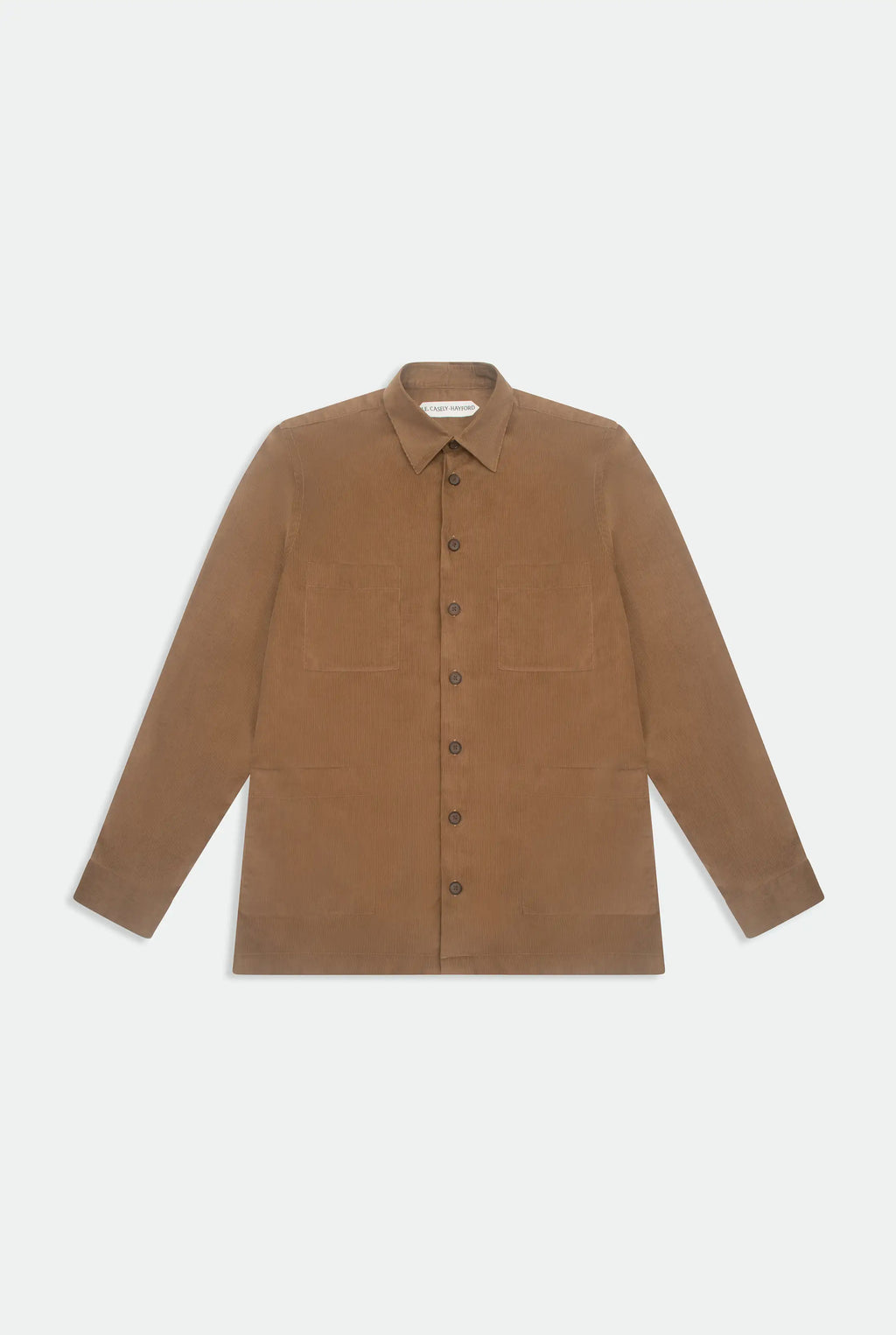 Casely-Hayford Moses Camel Patch Pocket Shirt Corduroy Jacket
