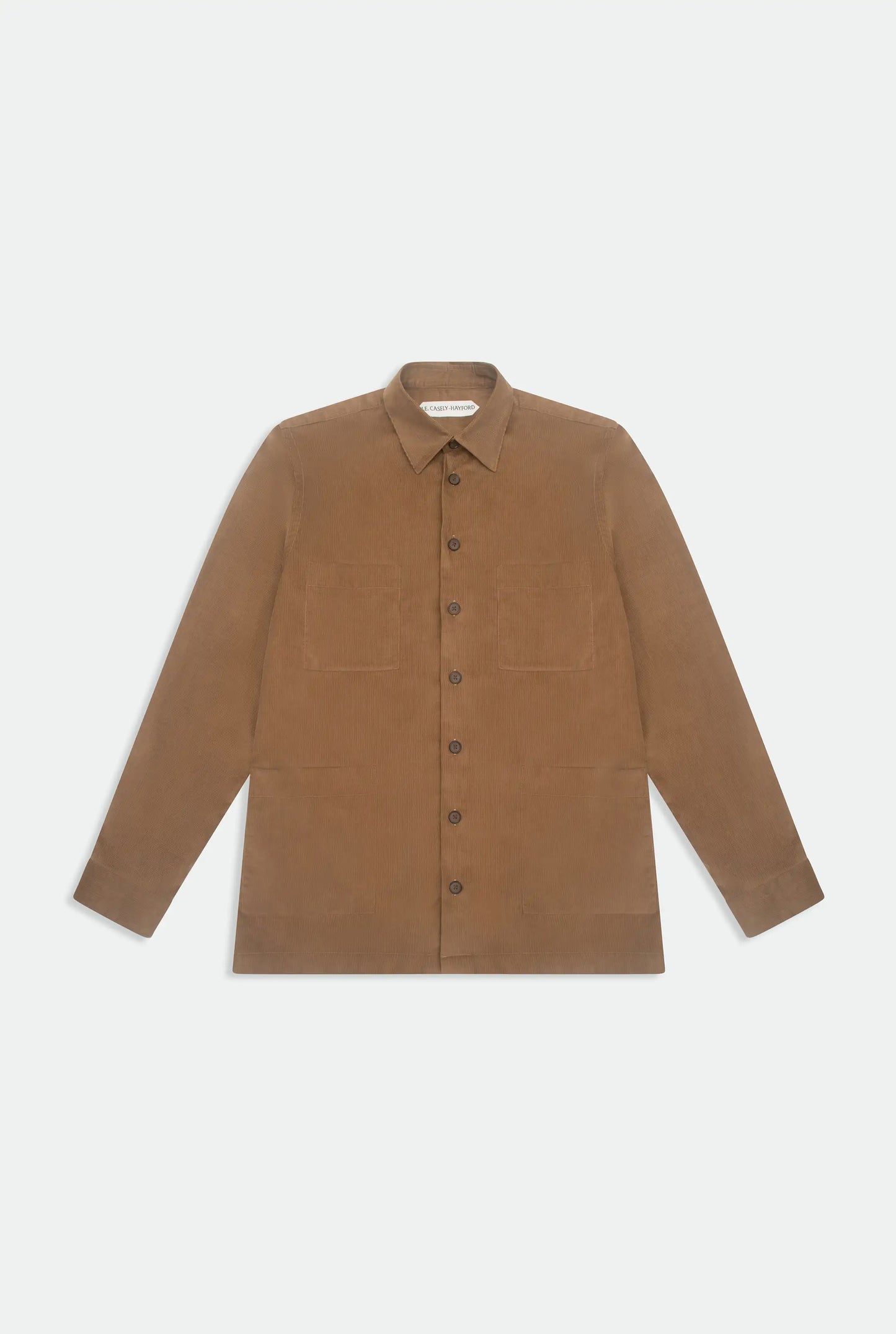 Moses Camel Patch Pocket Shirt Corduroy Jacket