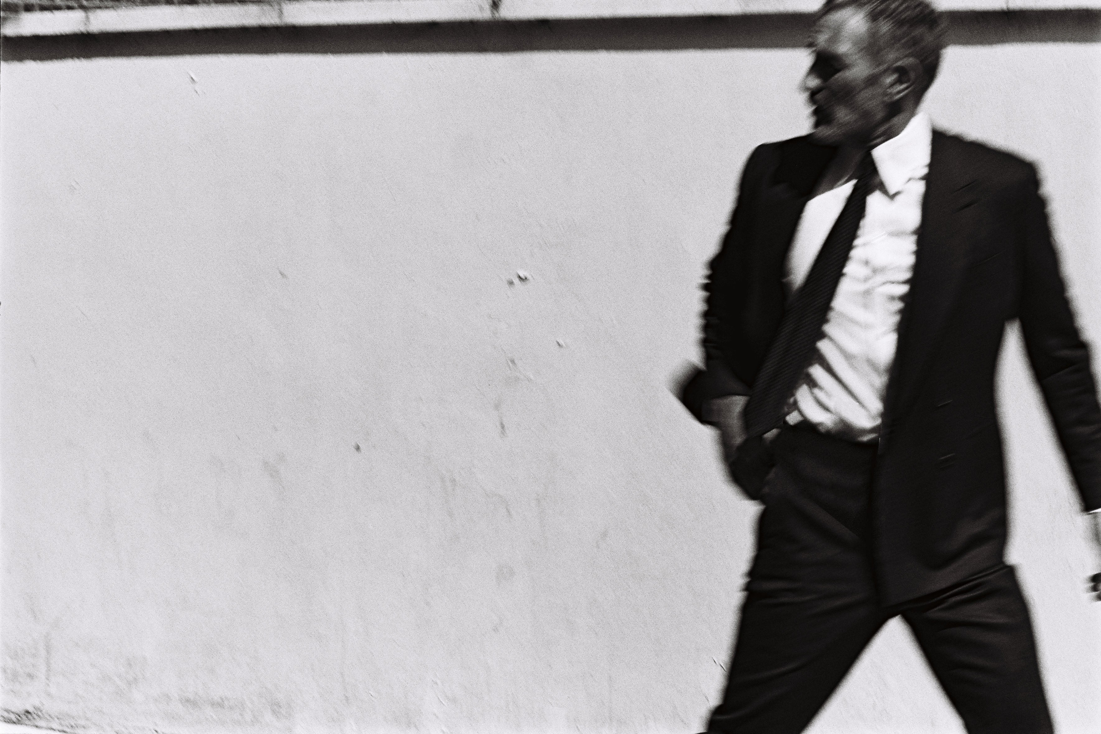 Model wear Casely-Hayford made-to-measure suit. 