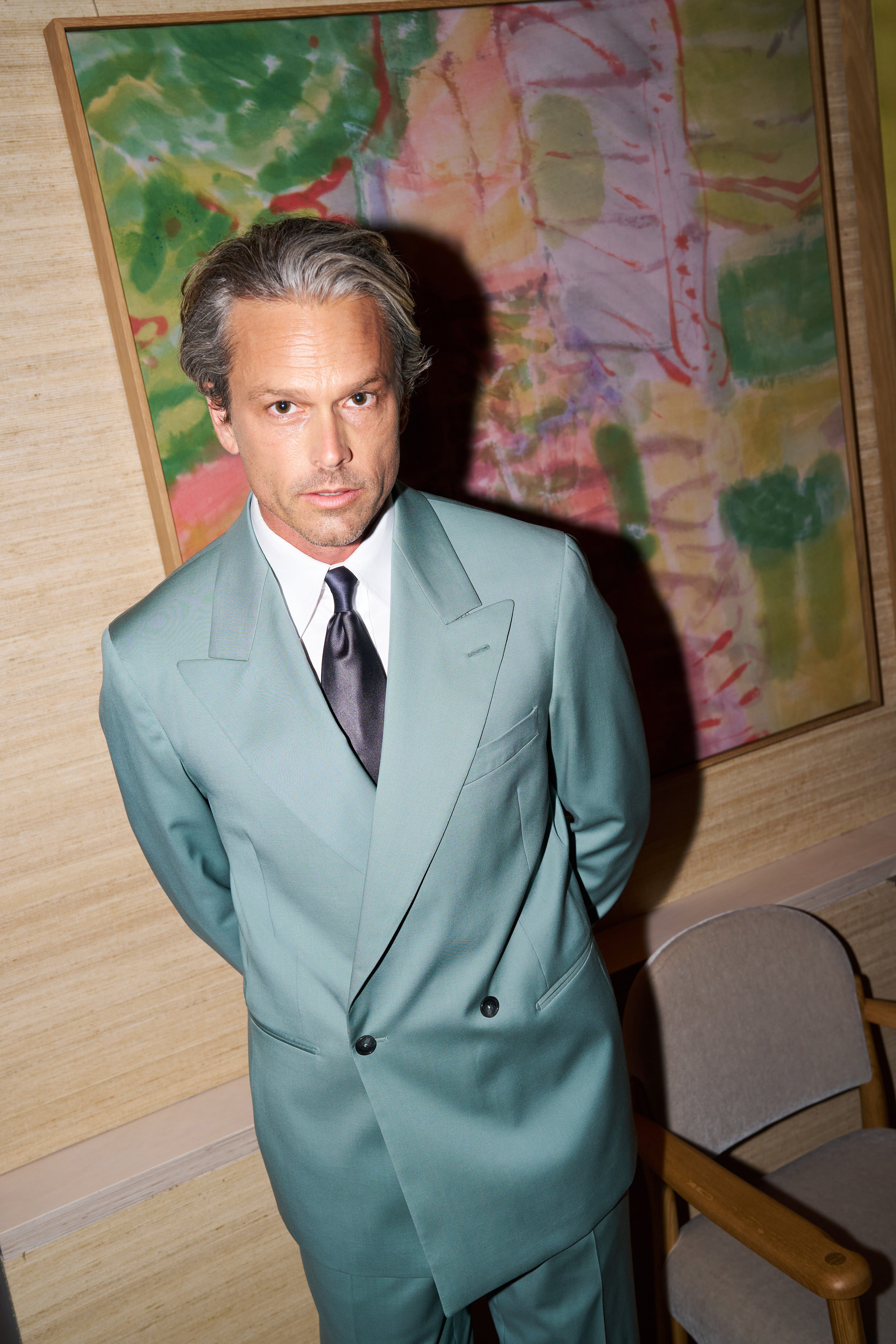 Lakin Mint Green Two Piece Straight Leg Suit